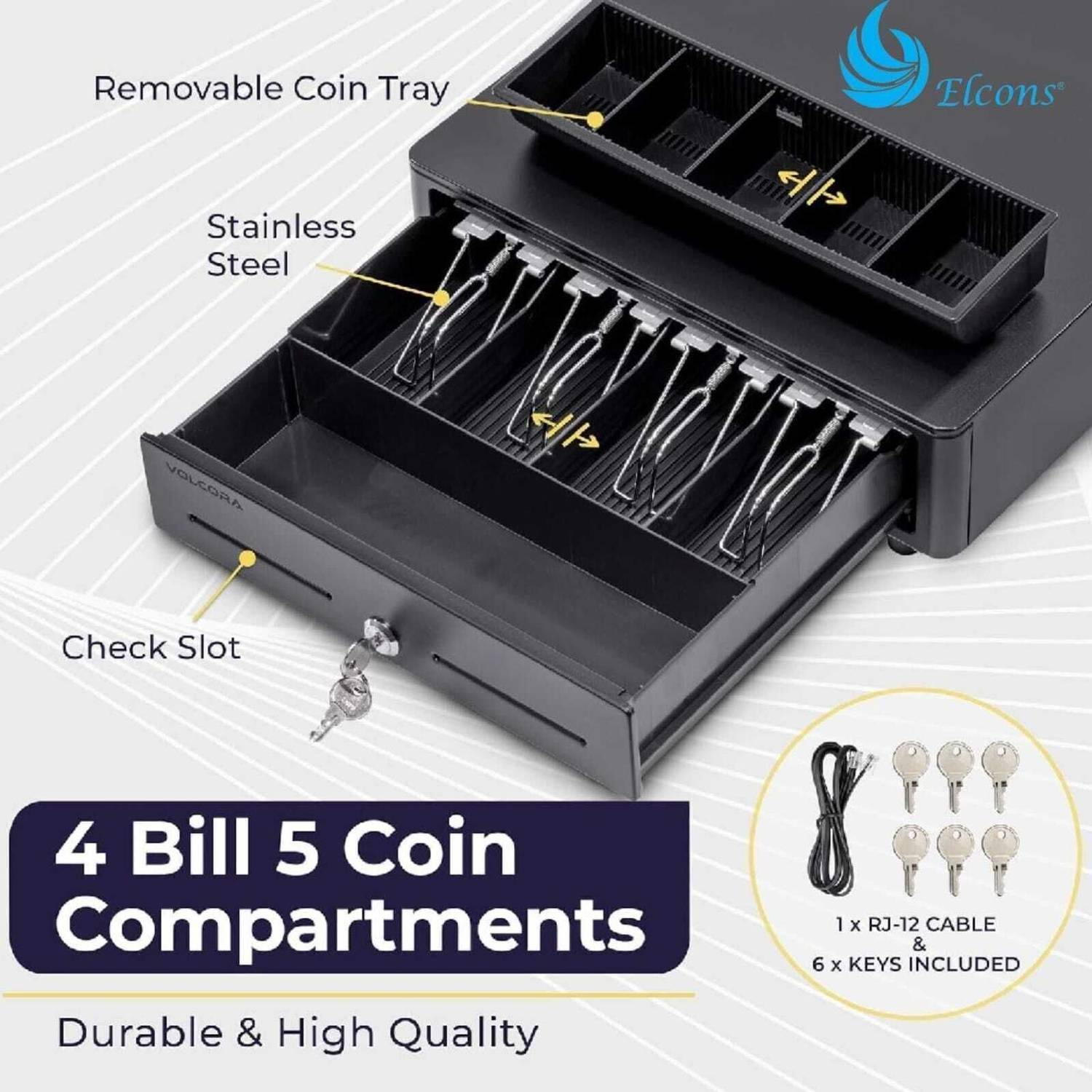 ELCONS N-10 Cash Drawer Cash Box - Image 3