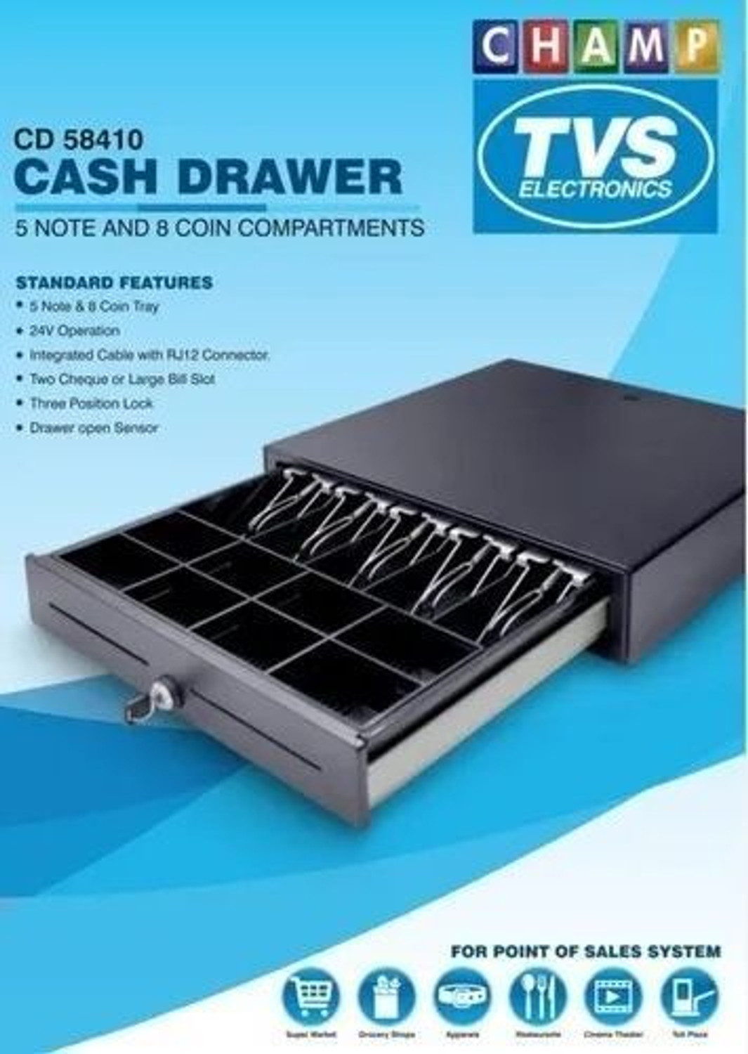 Image of TVSE Electronics CHAMP Cash Box