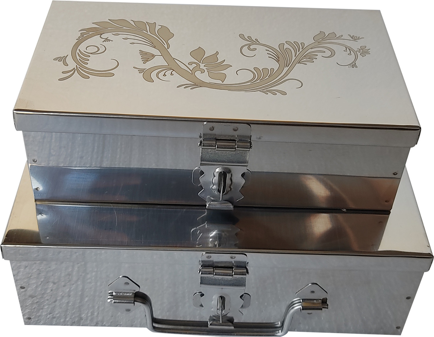 Image of GvanyS Safe Locker Storage Box For Cash,Jewelry Box 8 & 9 inch With Laser Print Design Cash Box