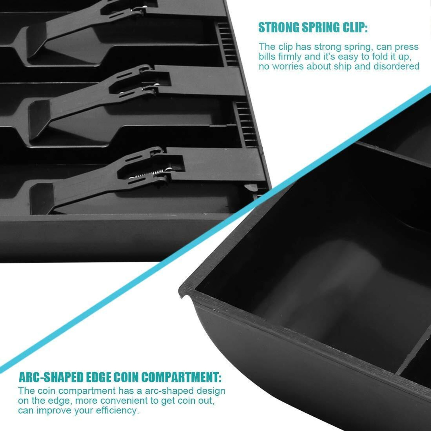 Image of heet Store Cashier Coin Drawer Box Cash Box