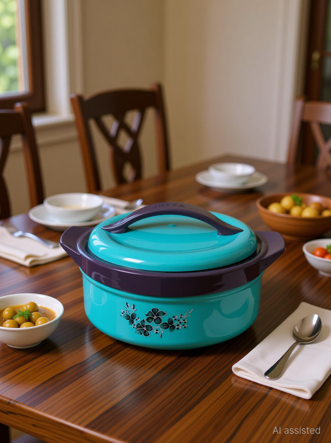 Image of Raghunandan Insulated Inner Steel Casserole | BPA Free | Food Grade | Hot Box For Roti Thermoware Casserole