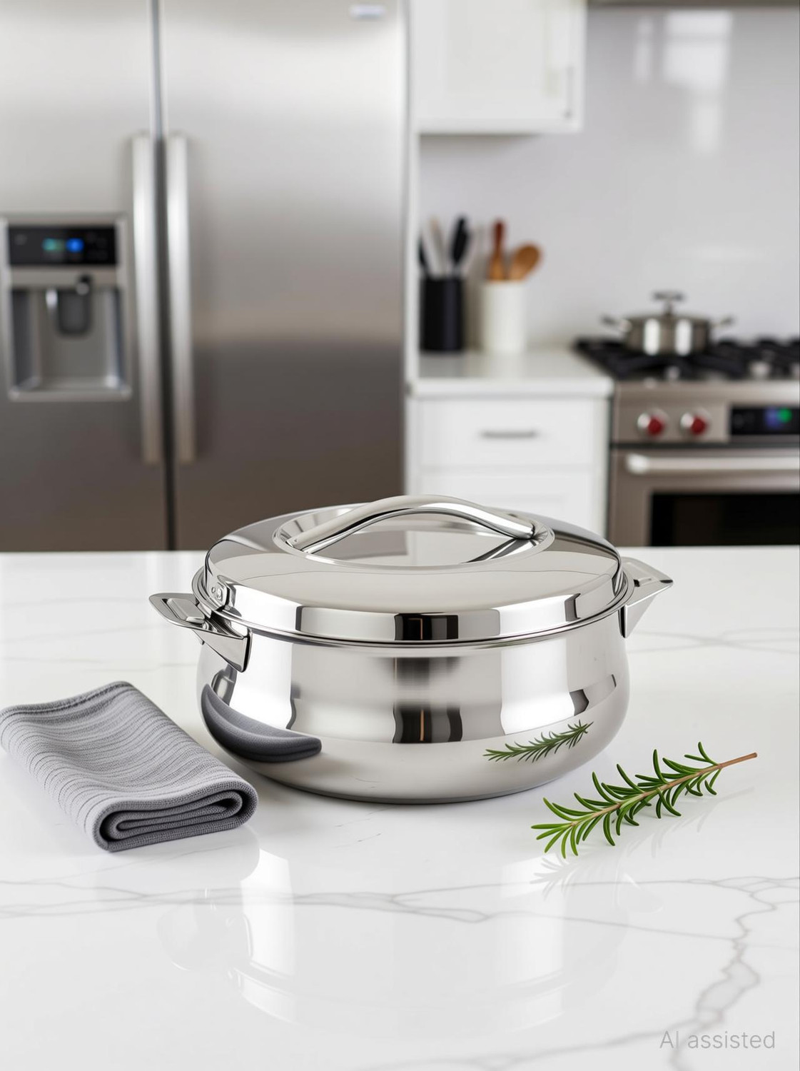 Image of Good Day Avanta-25 Insulated Stainless Steel Serving Casserole with Lid Thermoware Casserole