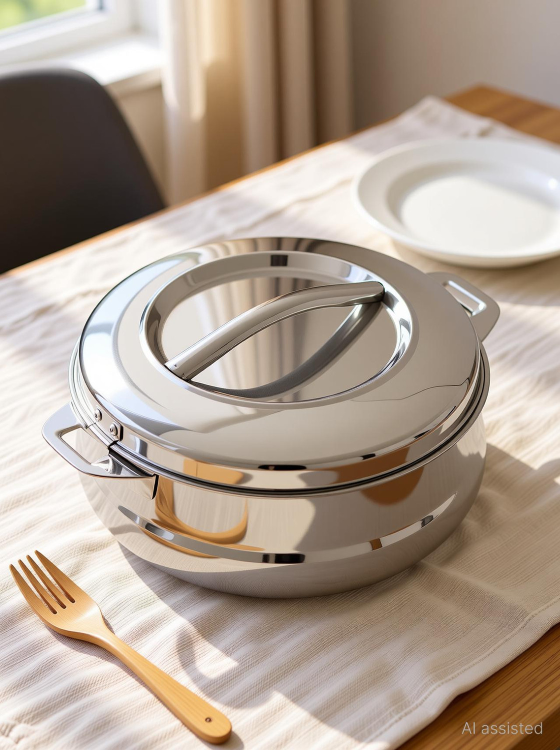 Image of Good Day Avanta-25 Insulated Stainless Steel Serving Casserole with Lid Thermoware Casserole