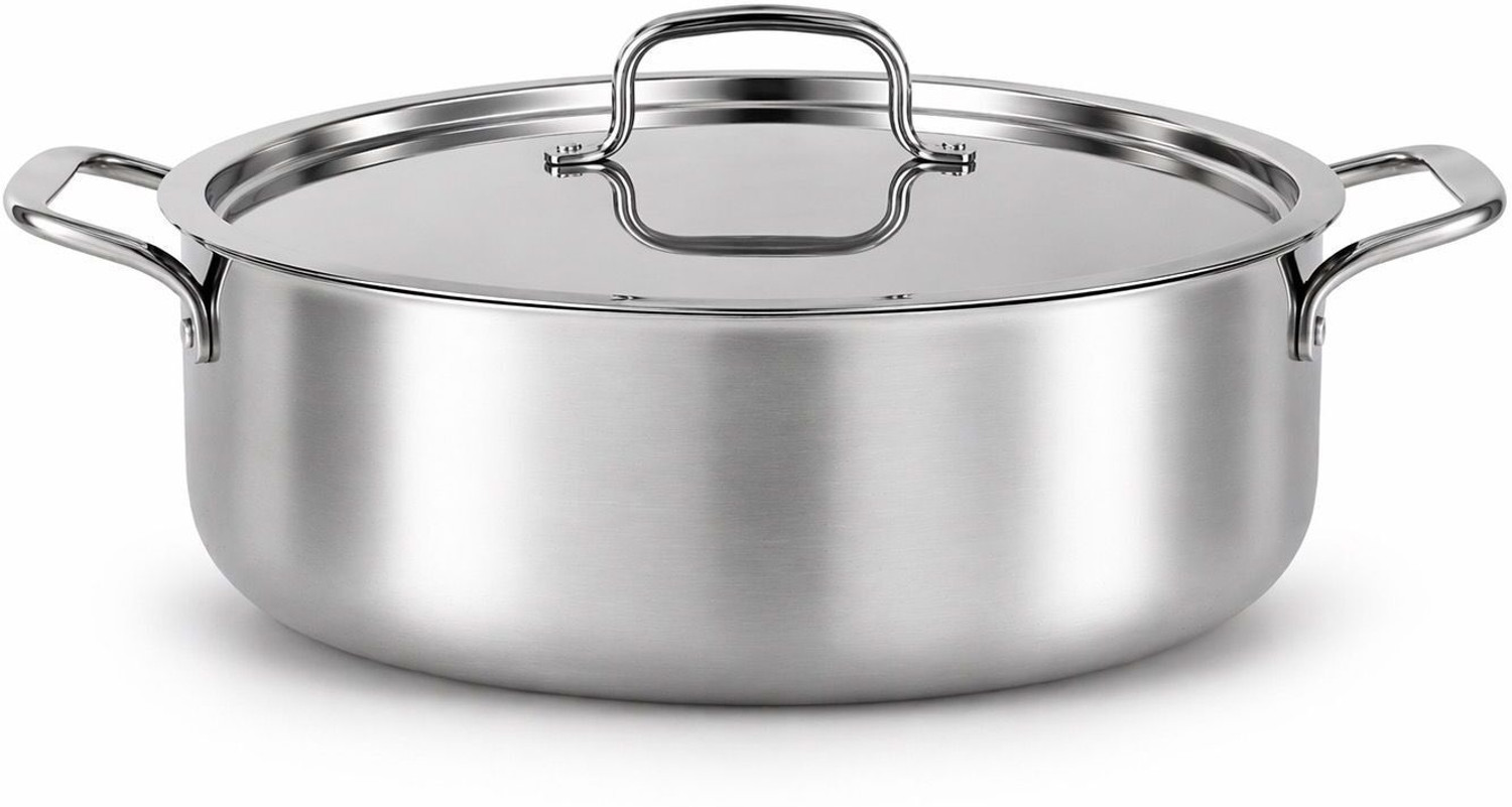 Image of NOVA NOVA TRIPLY STAINLESS STEEL CASSEROLE 24CM 5000ML Cook and Serve Casserole