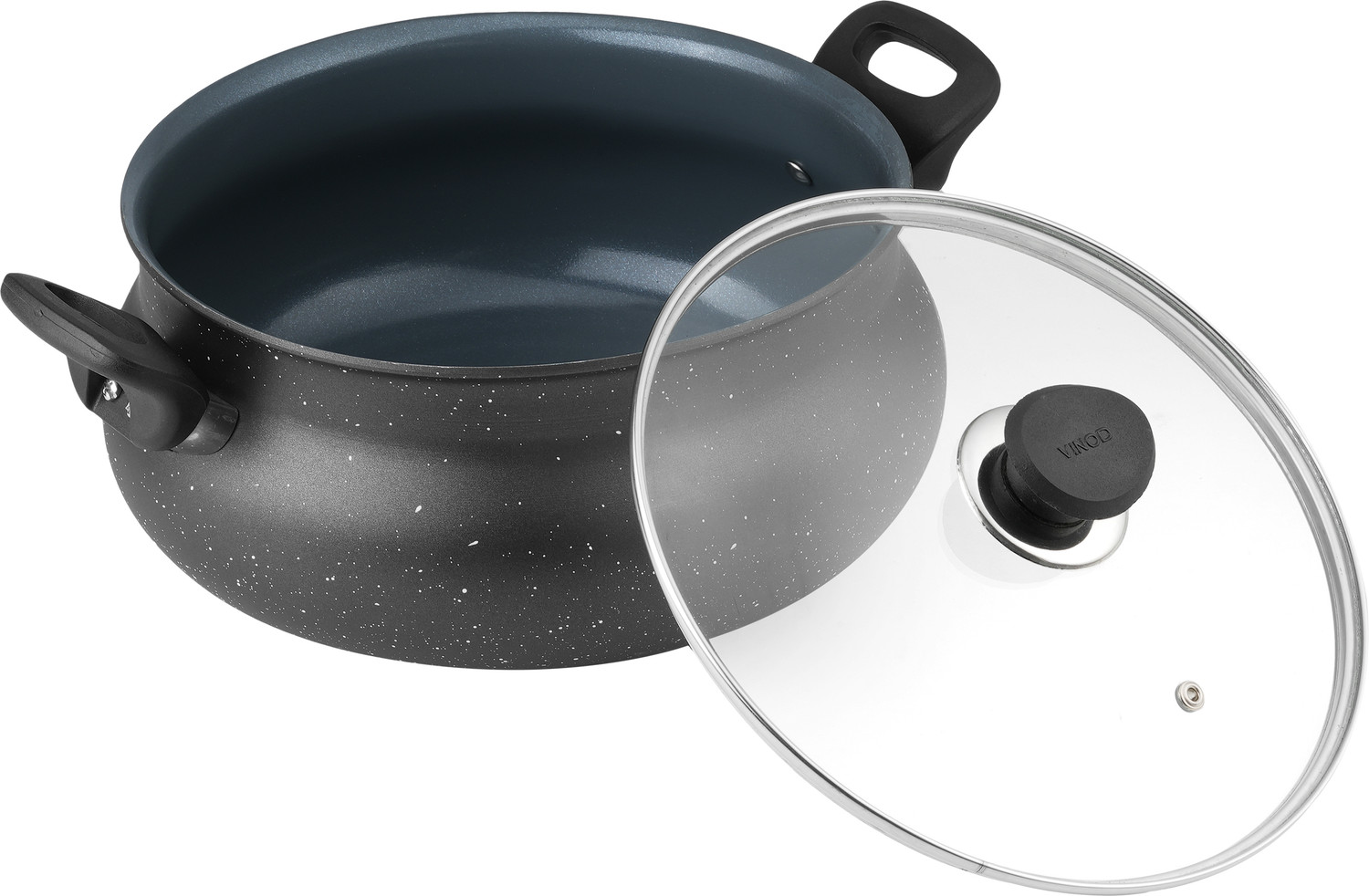 Image of VINOD Vinod Zest Ceramica Handi with Lid - 6.5 L (Induction Friendly) Handi 3.8 ml with Lid