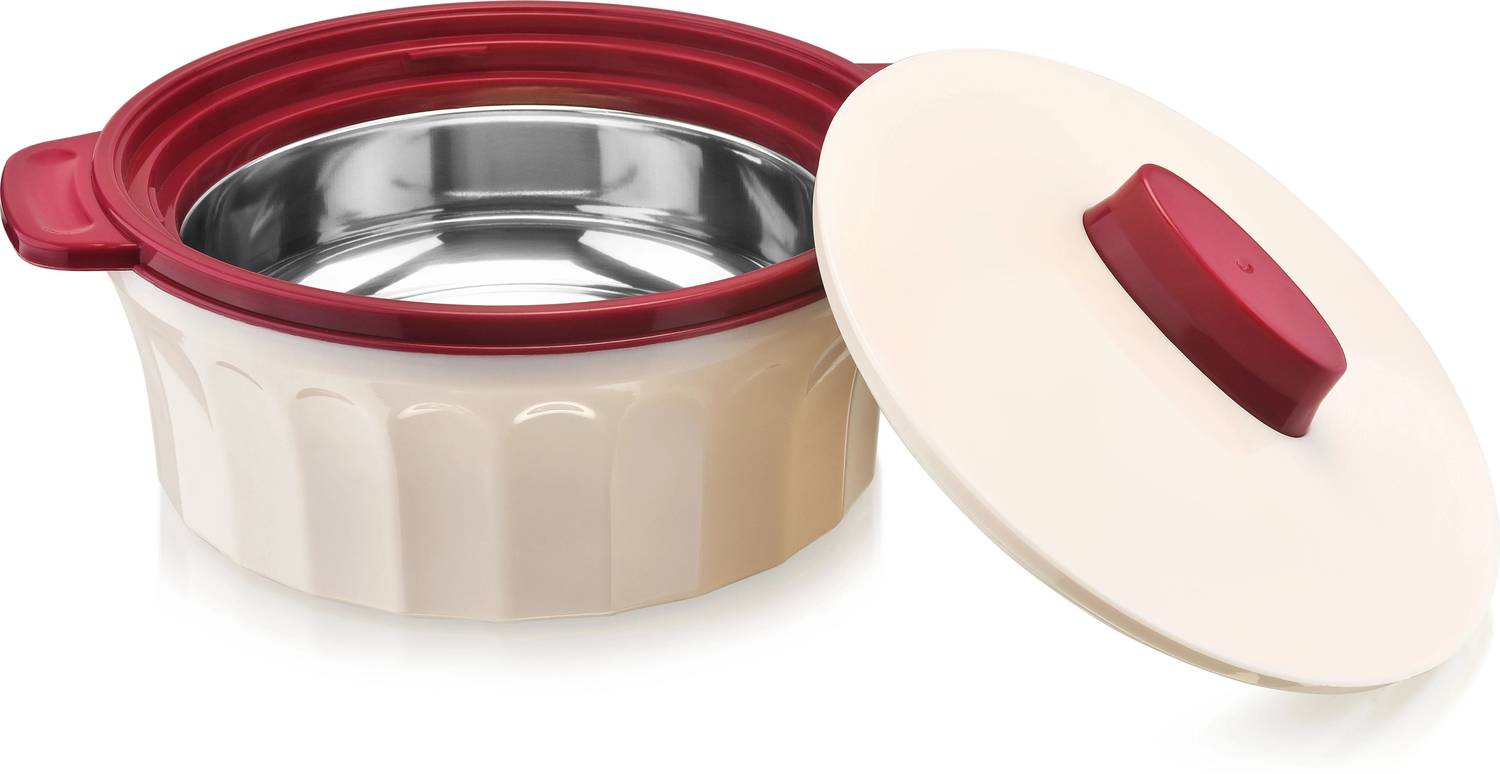 BLAL 2500 Inner Stainless Steel Insulated Casserole Red Serve Casserole