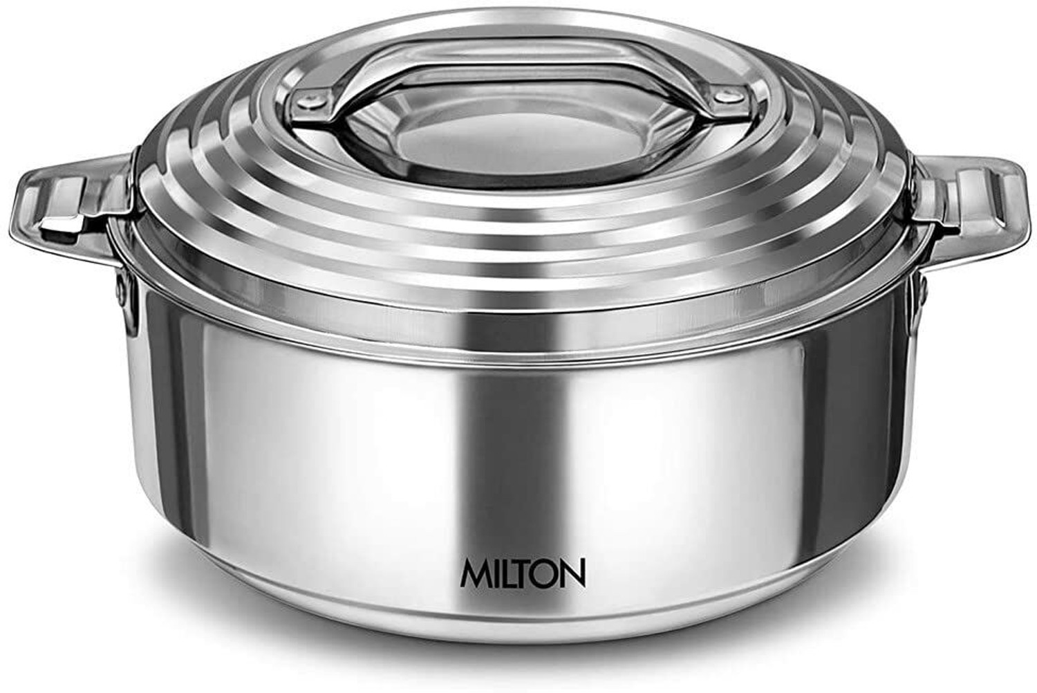 Image of MILTON Thermosteel Galaxia Casserole, 2000 ml, Steelplain Thermoware Casserole