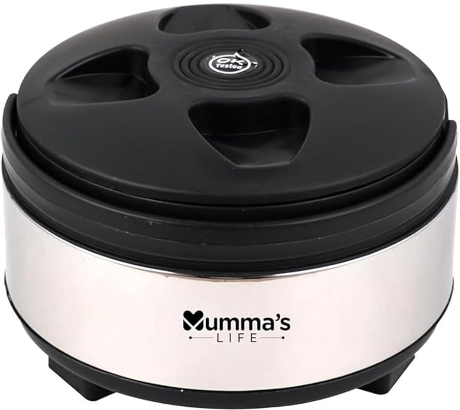 Image of Mumma's LIFE Stainless Steel Casserole for Roti | Hot Box for Kitchen | Hot Pot Thermoware Casserole