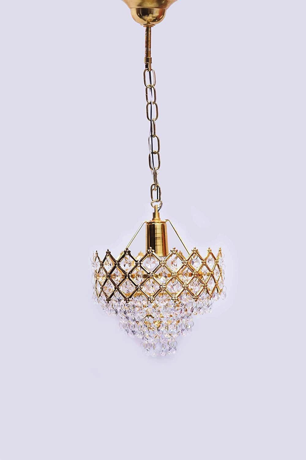 Image of VAGalleryKing Decorative Crystal Hanging Light Pendant Lamp Ceiling Lamp