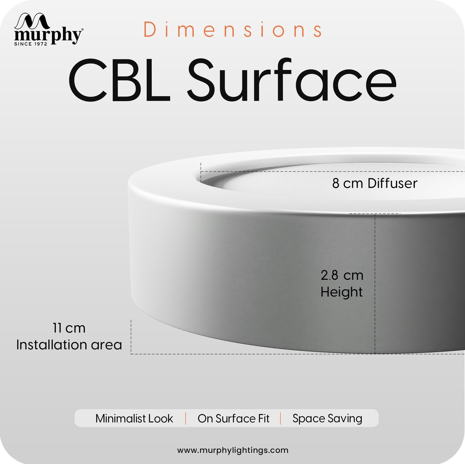 Image of MURPHY LED 9Watts CBL Round Surface Down Light (Warm White) -Pack of 20 Ceiling Light Ceiling Lamp