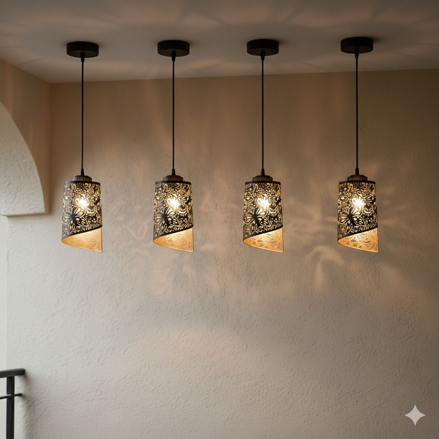 Image of DECORLIA EMPORIO Combo of 4 Pendants Ceiling Lamp