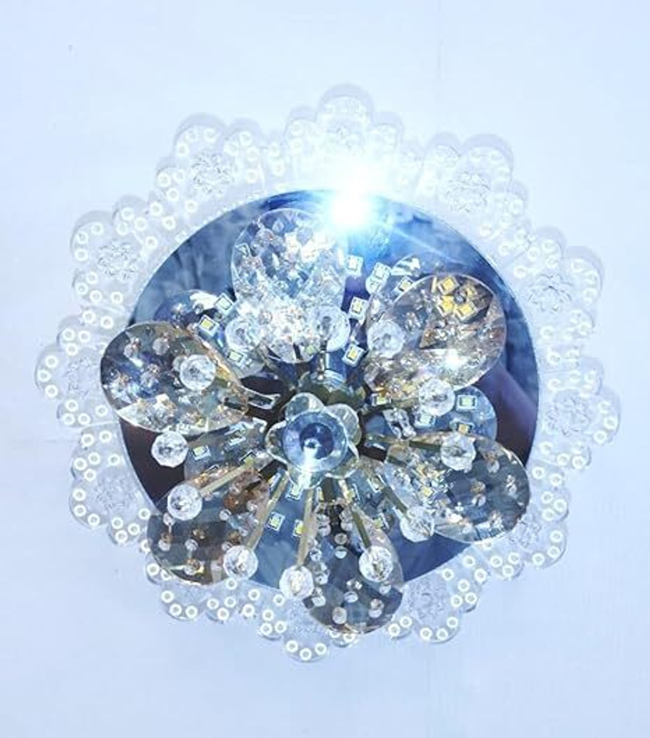 Image of MAGINATO Round shape multi flower rotating ceiling Light Ceiling Light Ceiling Lamp