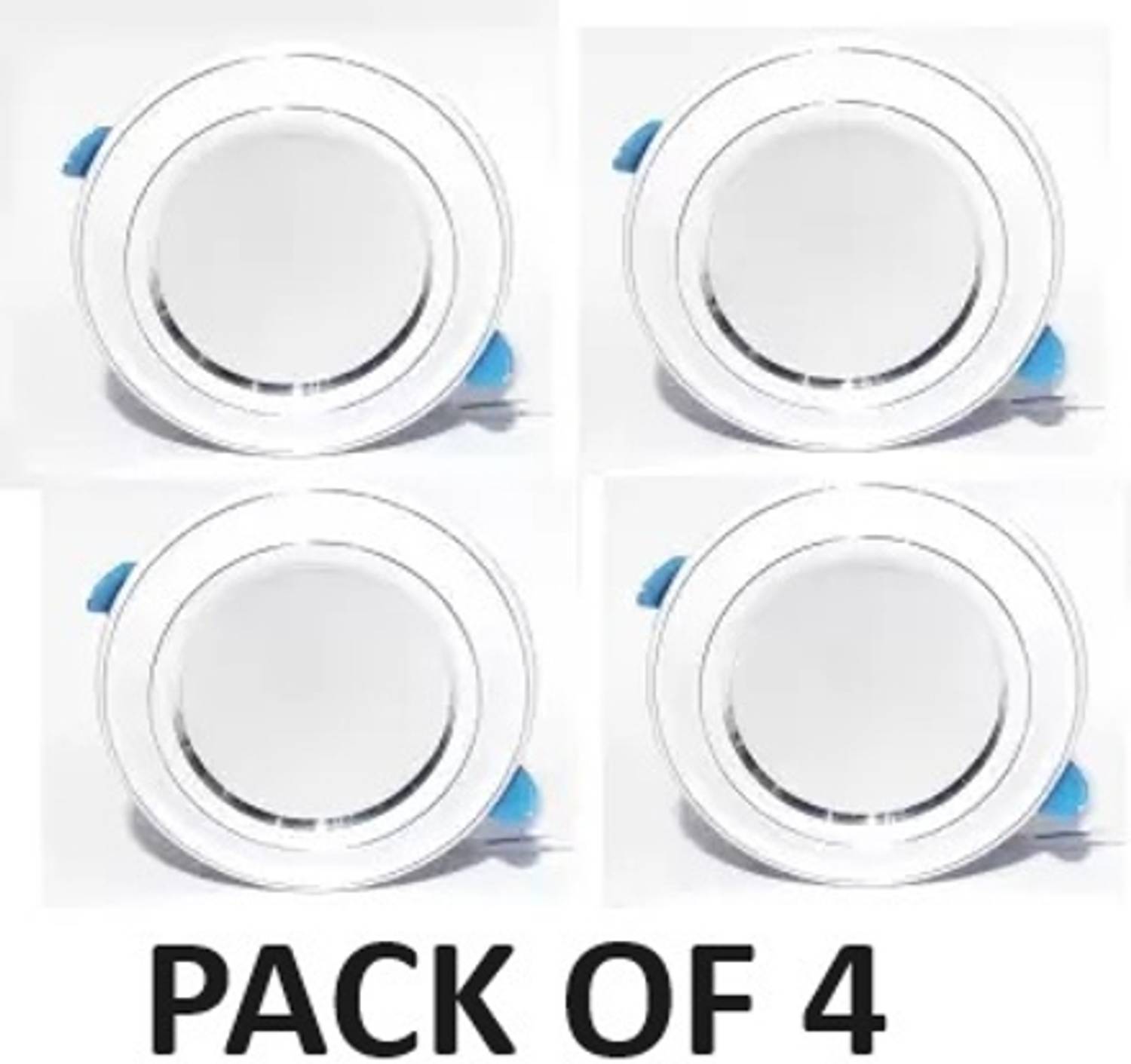 AMYSTY 9 Watt Pack of 4 White Colour Ceiling Light Downlight Recessed light Recessed Ceiling Light Ceiling Lamp