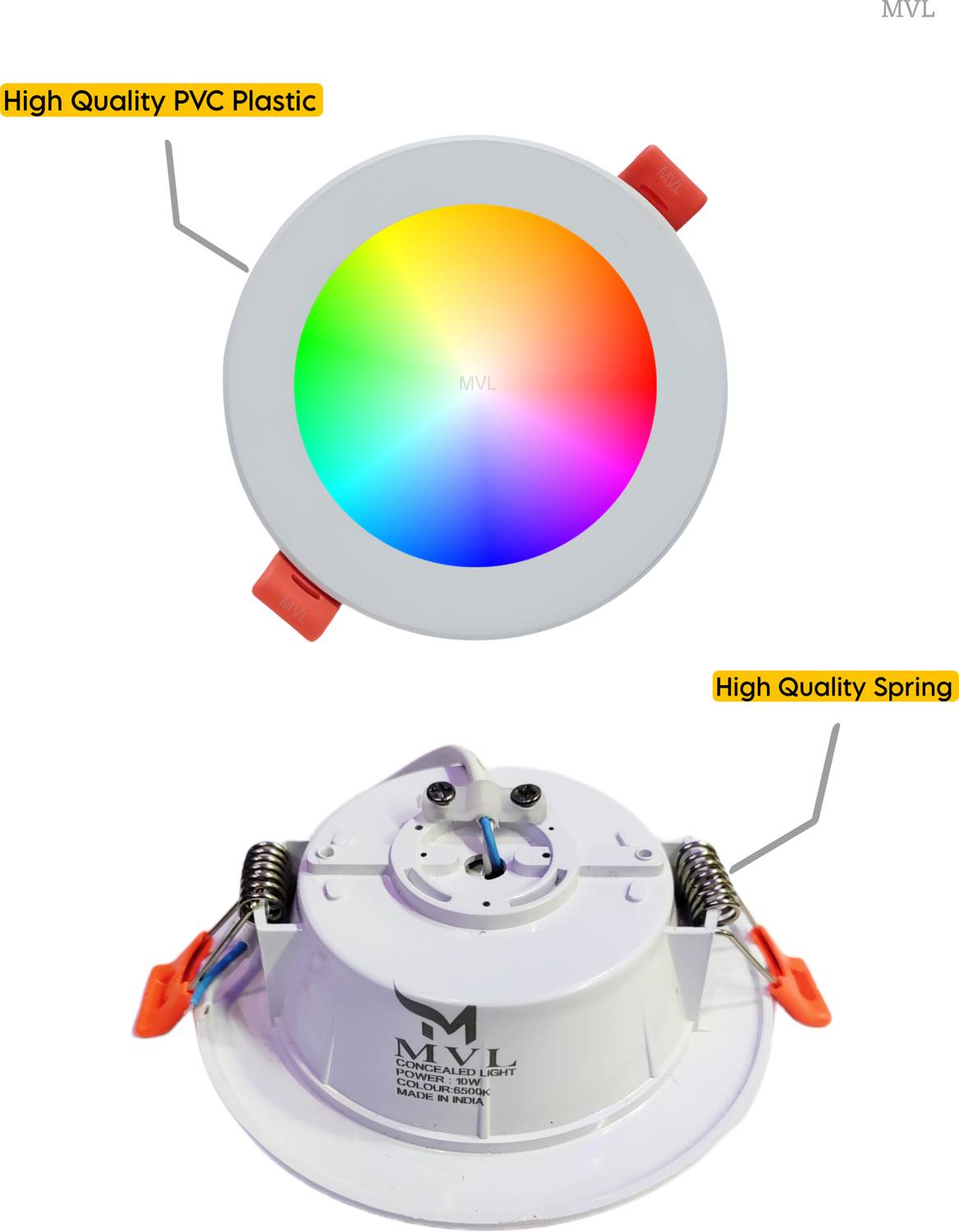 MVL Maxa 10W 7-in-1 LED Downlight Pack of 6 - Image 4
