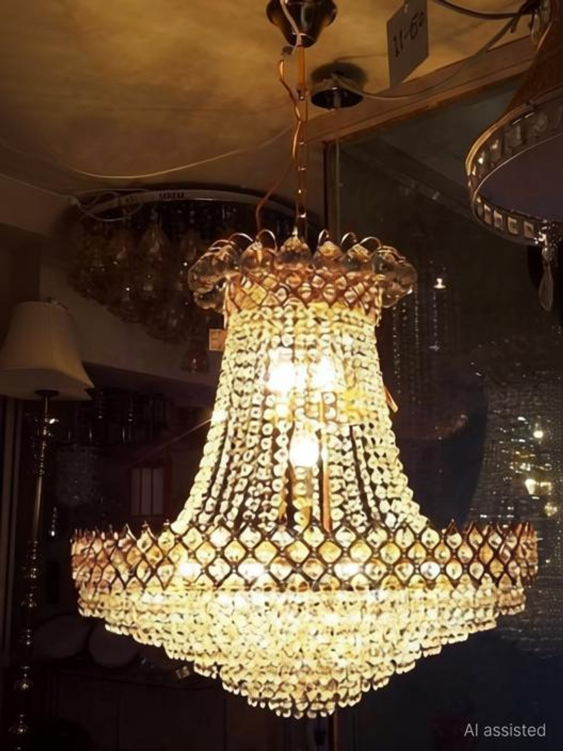 Image of Prmoagen Orginal K /9 Diamond Crystal Chandelier Light Chandelier Ceiling Lamp