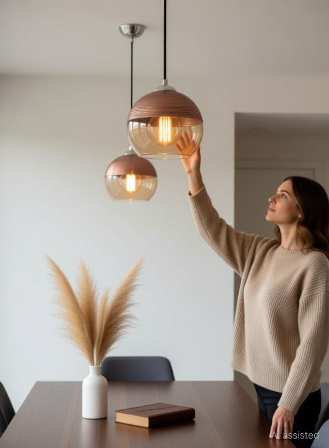 Image of Adwait Celling Light For Home, Cafe, Rastaurant Chandelier Ceiling Lamp(Pack of 2) Chandelier Ceiling Lamp