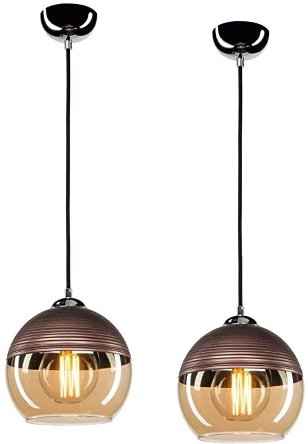 Image of Adwait Celling Light For Home, Cafe, Rastaurant Chandelier Ceiling Lamp(Pack of 2) Chandelier Ceiling Lamp