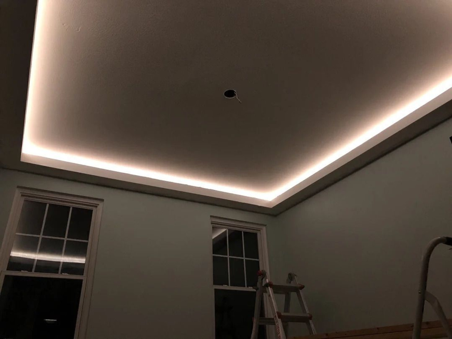 Image of Hybrix LED Ceiling Cove Light (6 Mtr.) Dual LED (120 LED /Mtr), With Adapter, Cool White Recessed Ceiling Light Ceiling Lamp