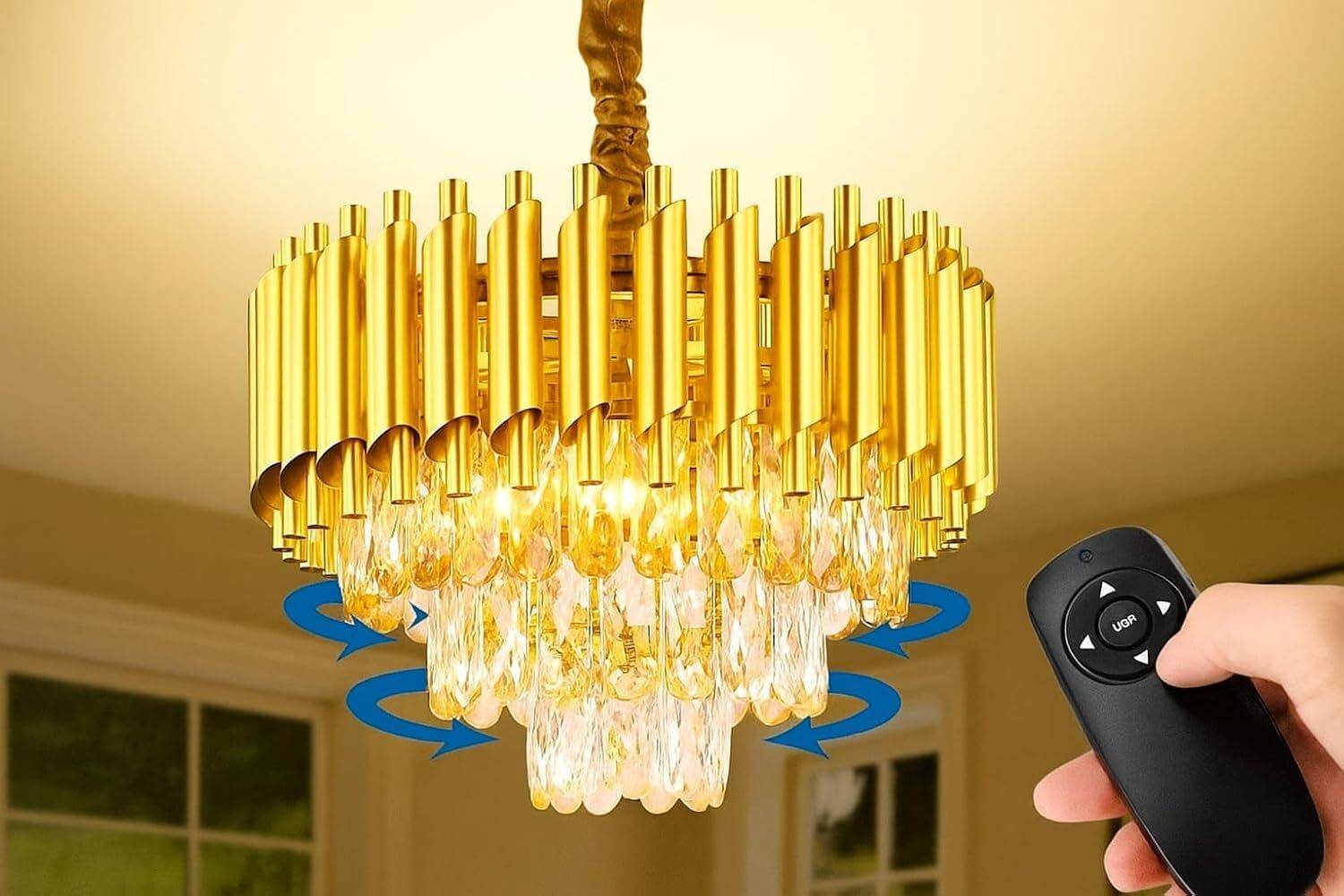 WINDVANE Chandelier Ceiling Lamp Gold - Image 4