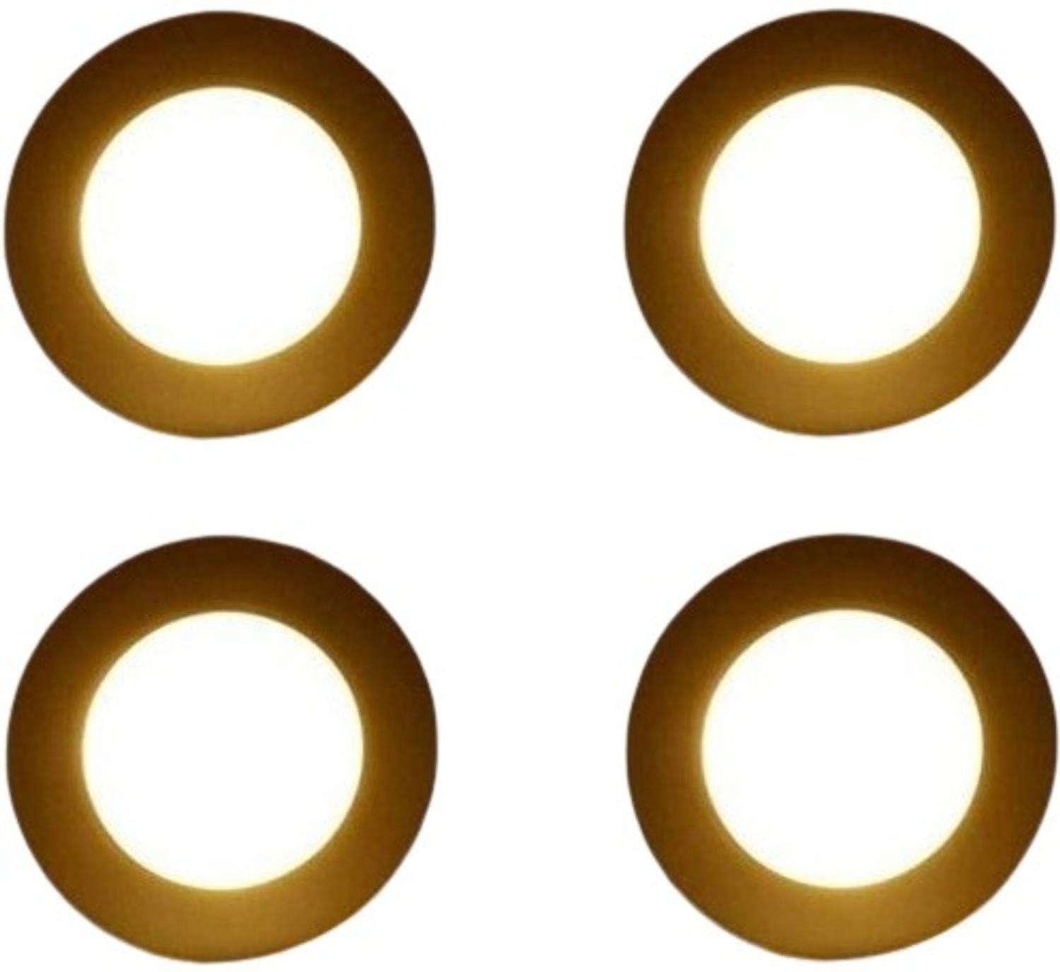 Brightstar LED 10W CBL Round Surface Down Light Panel Light Pack of 4 Recessed Ceiling Light Ceiling Lamp