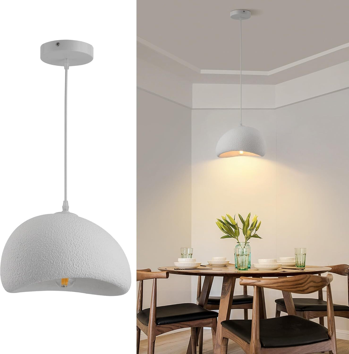 Image of PRALINZ Small Wabi Sabi Pendant Lights Hanging Lamp For Living Room Bed Room Hall Chandelier Ceiling Lamp