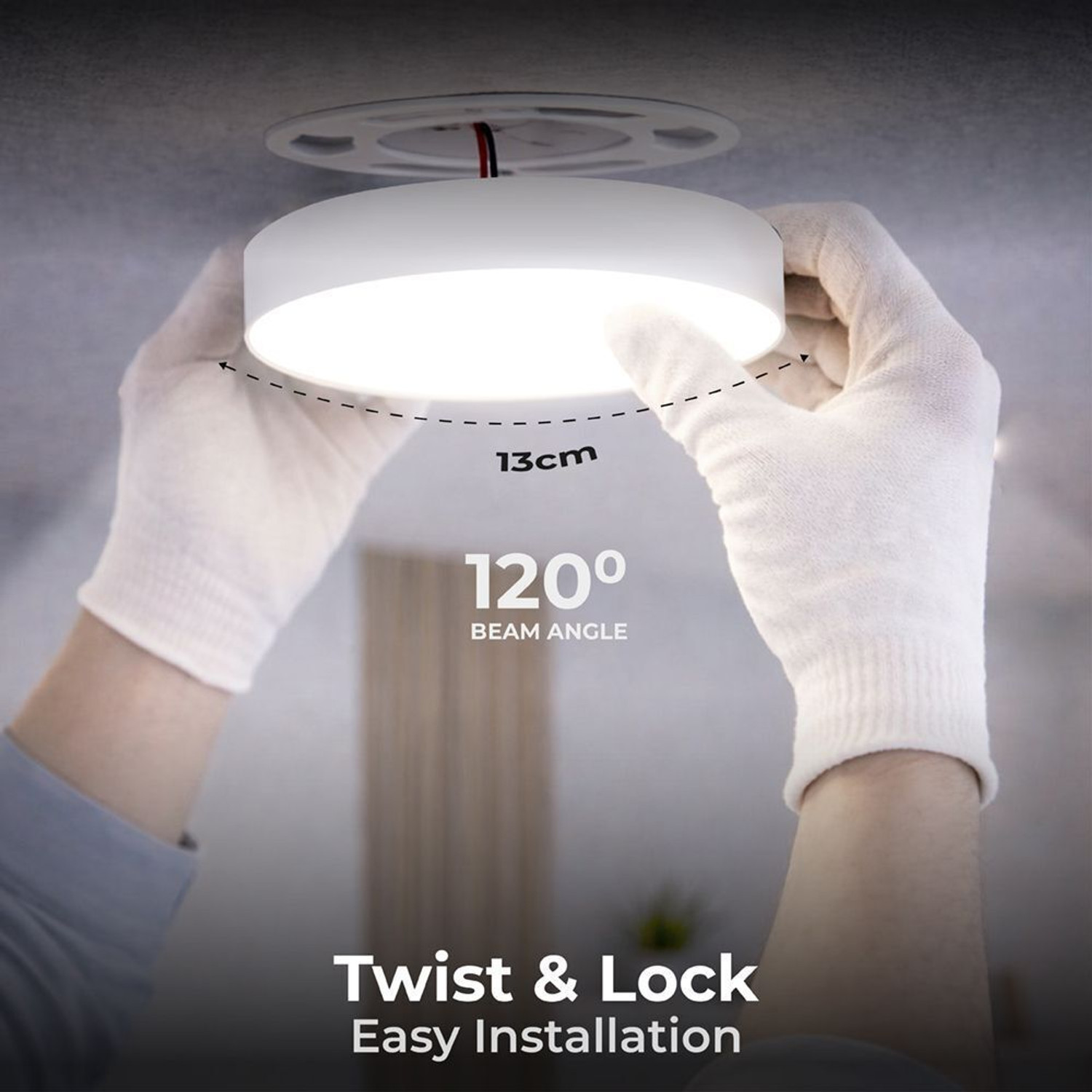 Image of Nortek 15W LED Panel Light | Surface Panel Light | Ceiling & Wall Mount | Cool White Surface Ceiling Light Ceiling Lamp