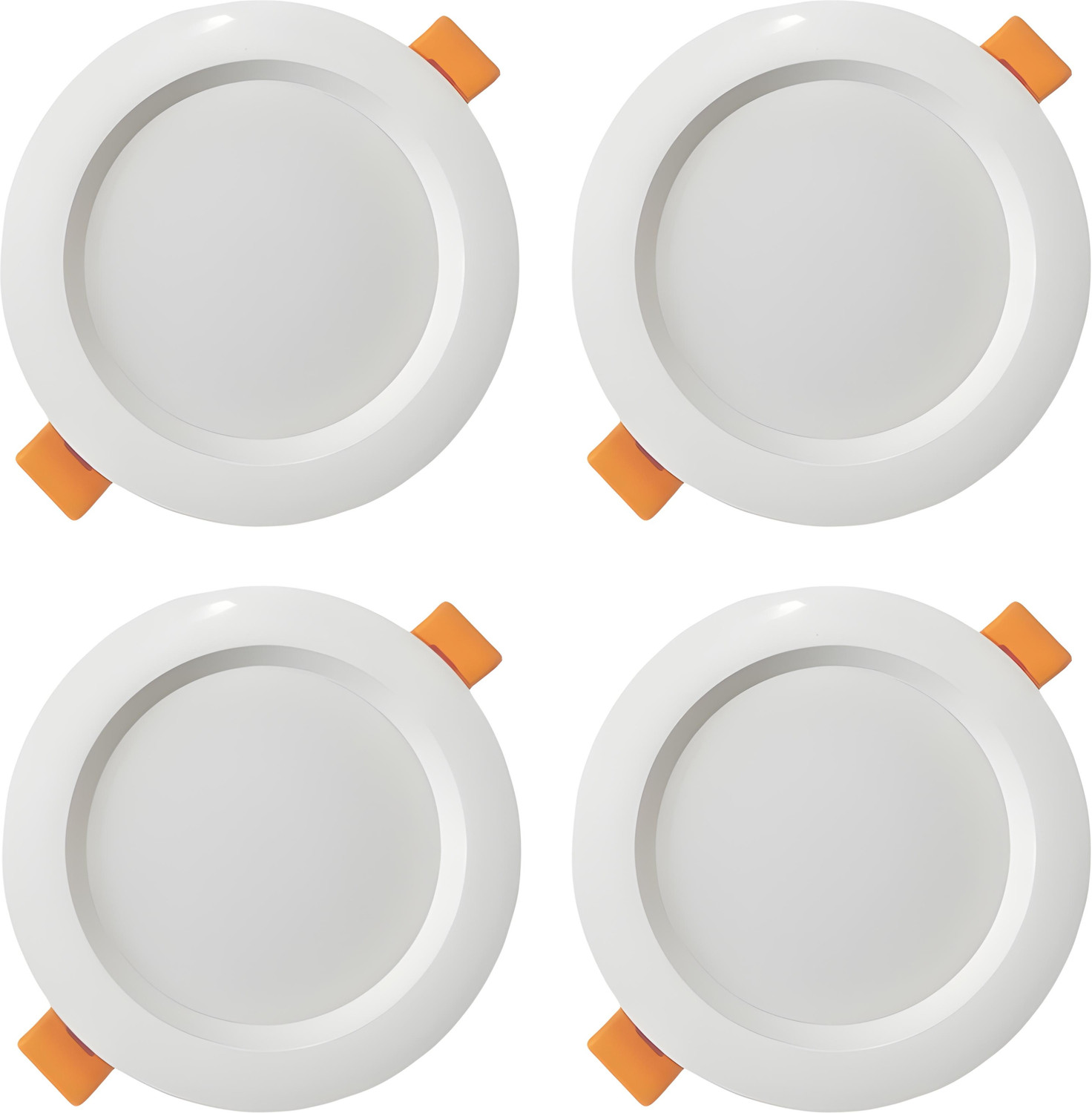 Image of MVL 9W Comet Led Conceal Down Light White Round Pack of 4 Ceiling Light Ceiling Lamp