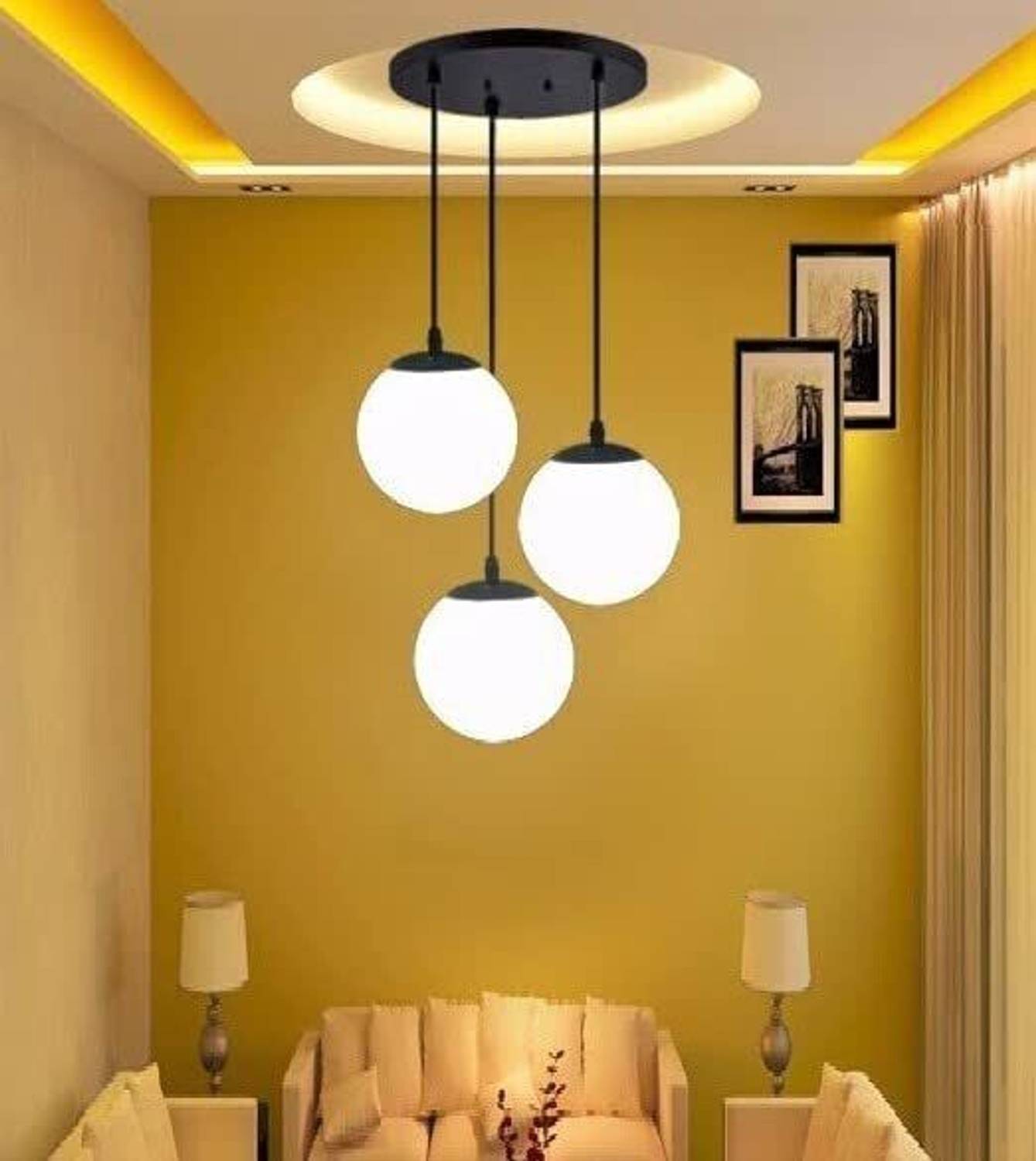 Energia 3 Milky Doom Chandelier - Image 3
