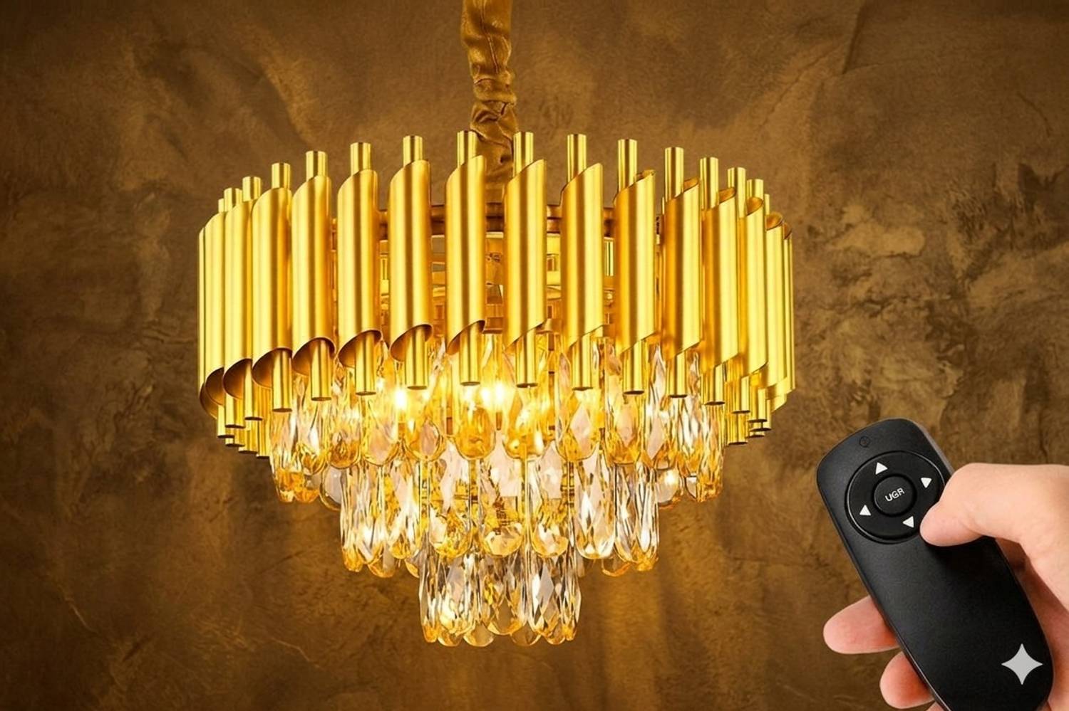 WINDVANE Chandelier Ceiling Lamp Gold - Image 3