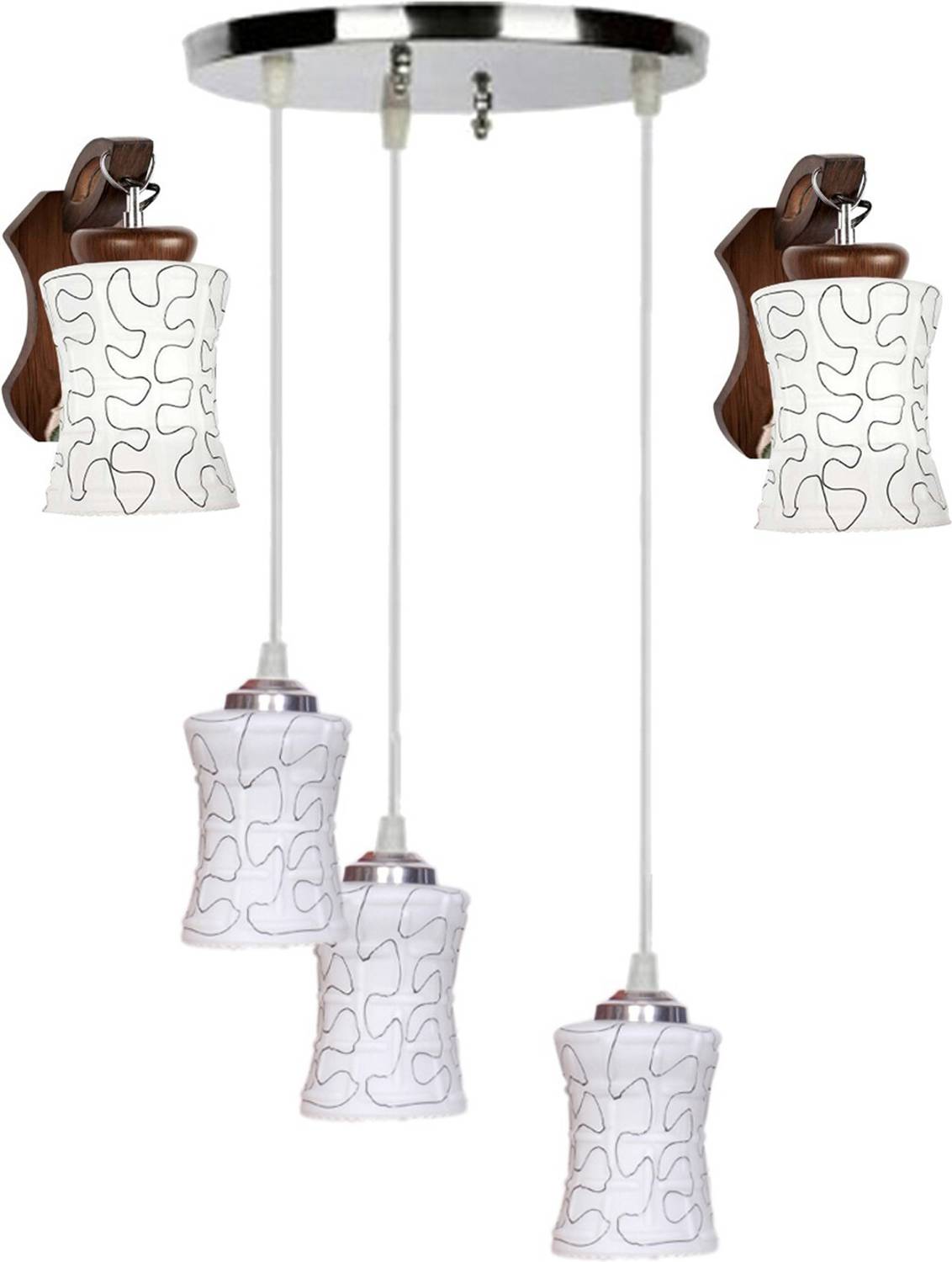 Aadya CEILING LAMP WITH CLASSY SET OF 2 WALL LAMPS Pendant Lamp Ceiling Lamp