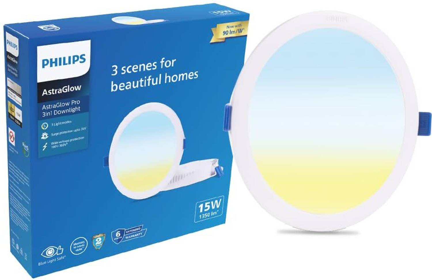 PHILIPS 15W Round AstraGlow Pro DL 3in1 Ceiling Light Ceiling Lamp (White) deal from flipkart PHILIPS 15W Round AstraGlow Pro DL 3in1 Ceiling Light Ceiling Lamp (White) deal from flipkart