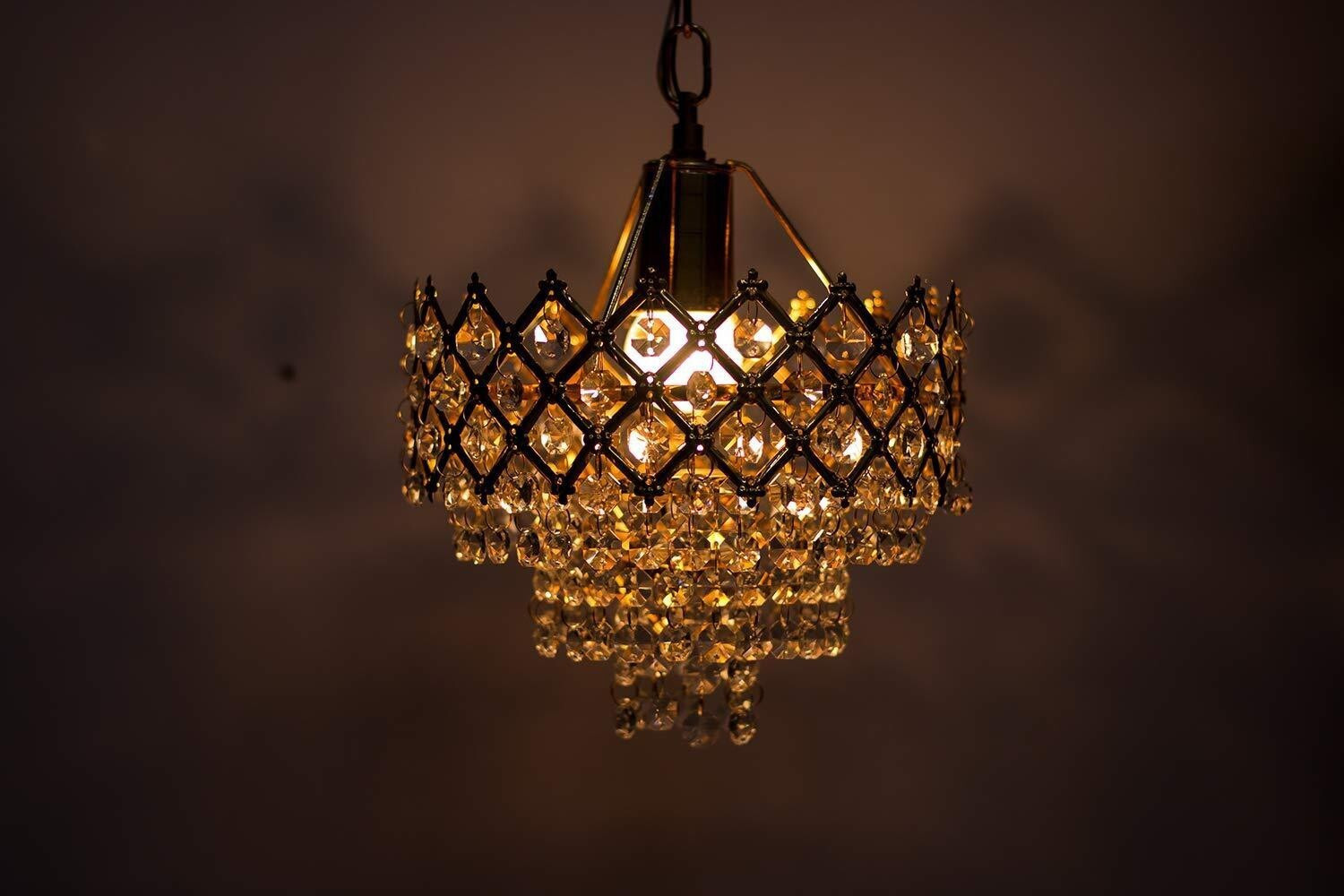 Image of VAGalleryKing Decorative Crystal Hanging Light Pendant Lamp Ceiling Lamp