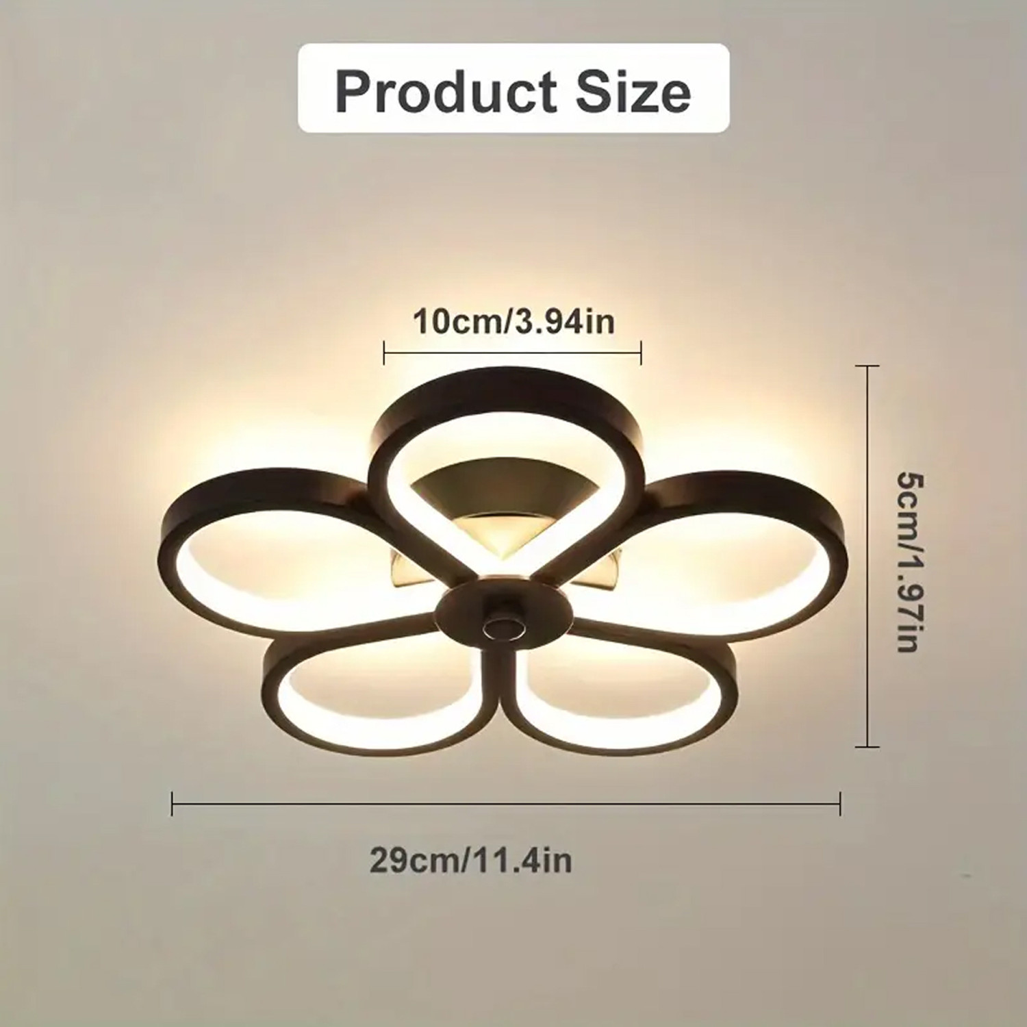 Image of AASHRO MALL C-807 Modern Dimmable LED Ceiling Light, Modern Flush Mount Chandelier Ceiling Lamp