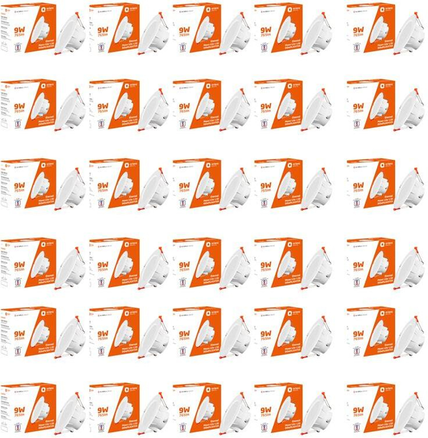 Image of Orient Electric Eternal Moonlite 9W Downlighter - Cool White, Pack of 30 Downlighter Ceiling Light Ceiling Lamp