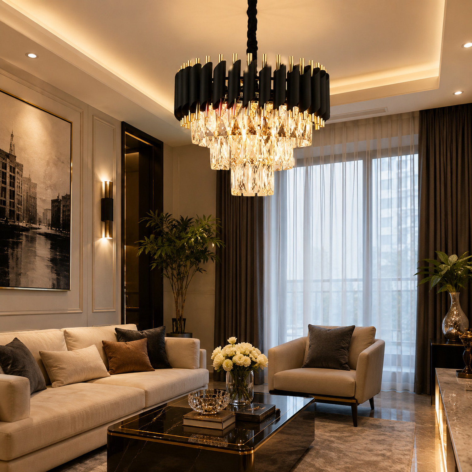 Image of Aphrodite Chandelier Ceiling Lamp