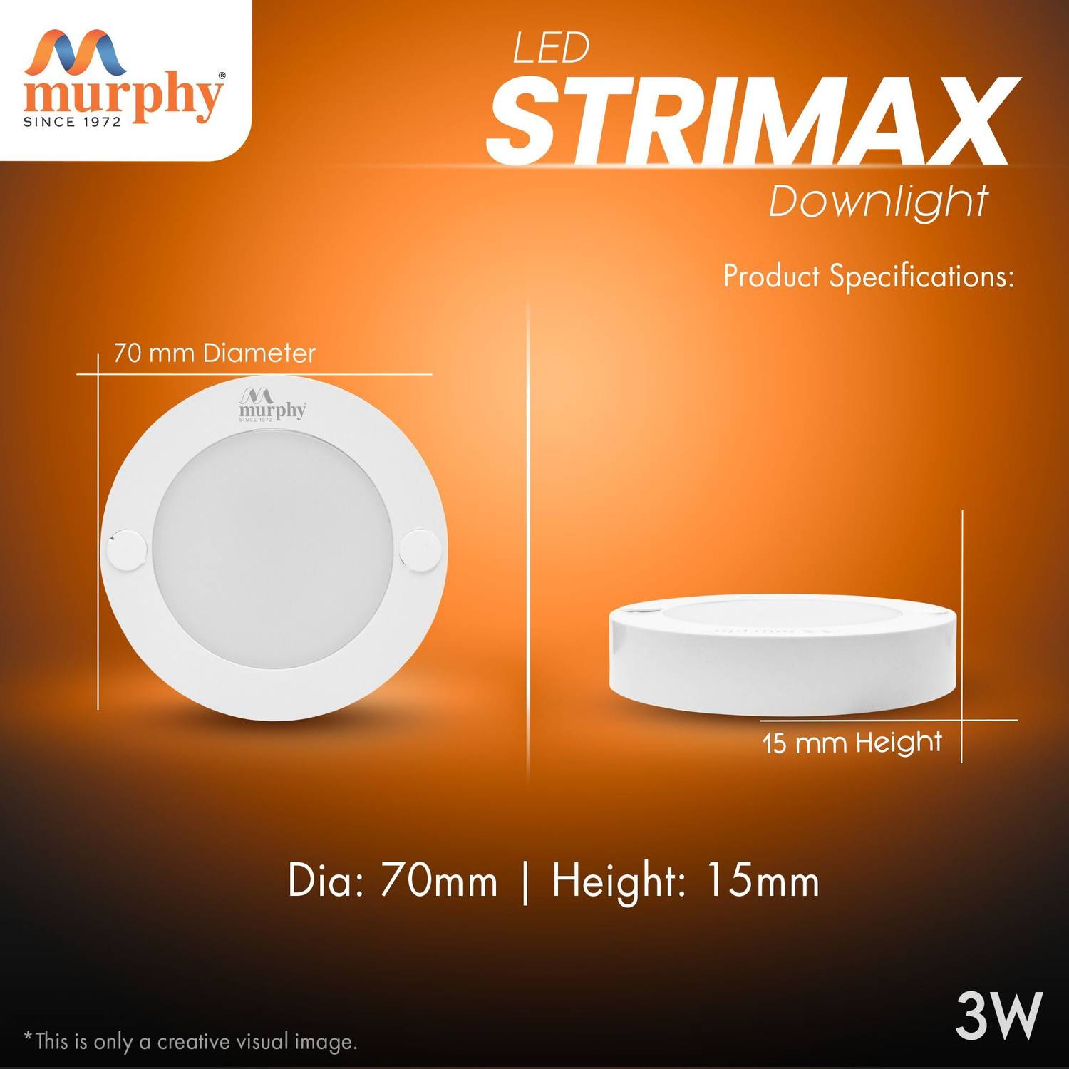 MURPHY 3W Strimax Surface LED Light – Cool White, Pack of 8 - Image 2