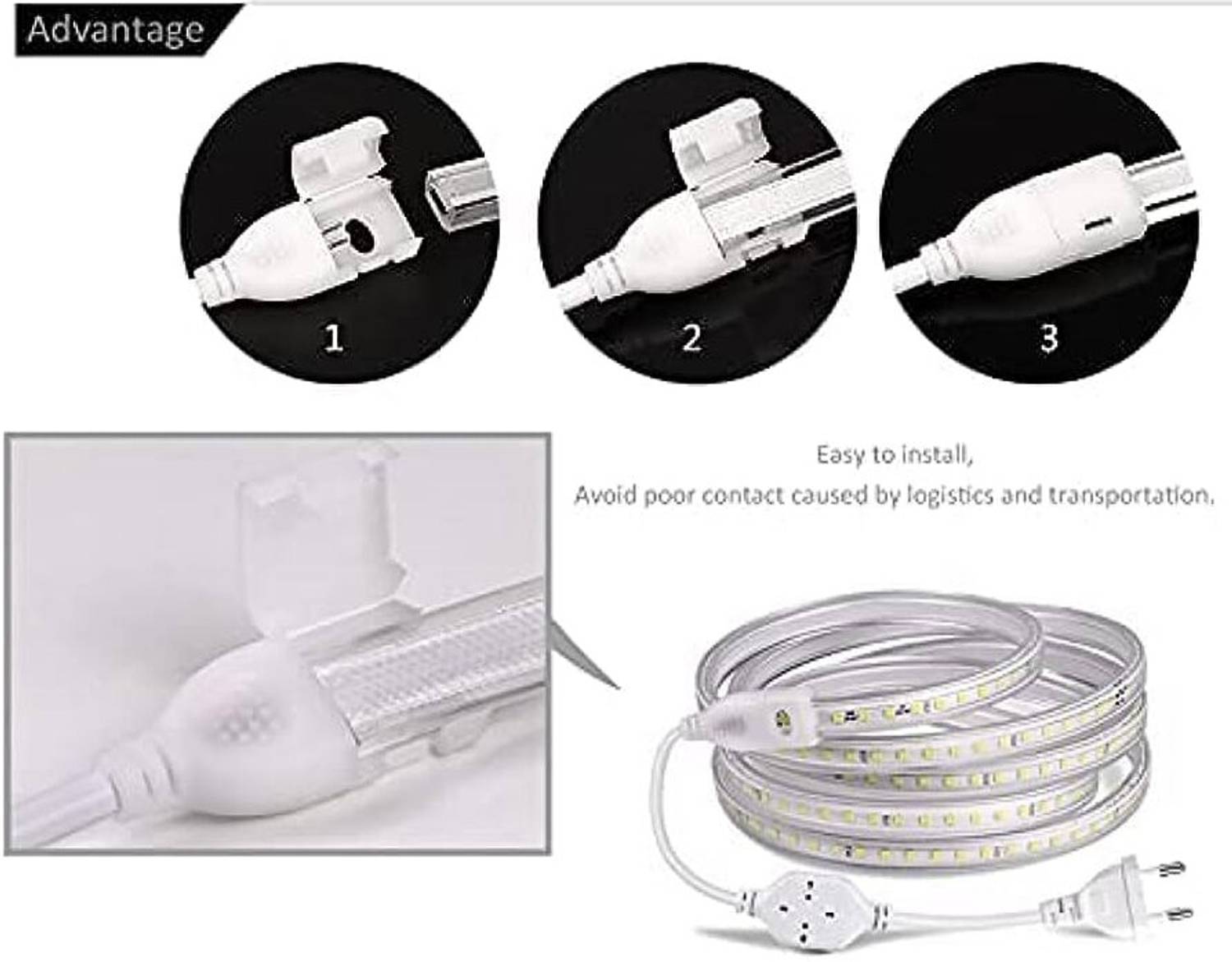 Diktmark LED Rope Light Adapter Connector - Image 5