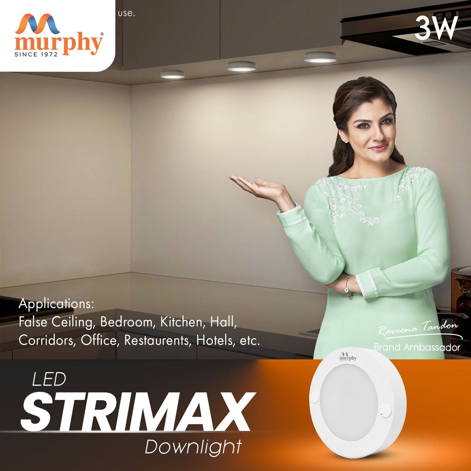 MURPHY 3W Strimax Surface LED Light – Cool White, Pack of 8 - Image 4