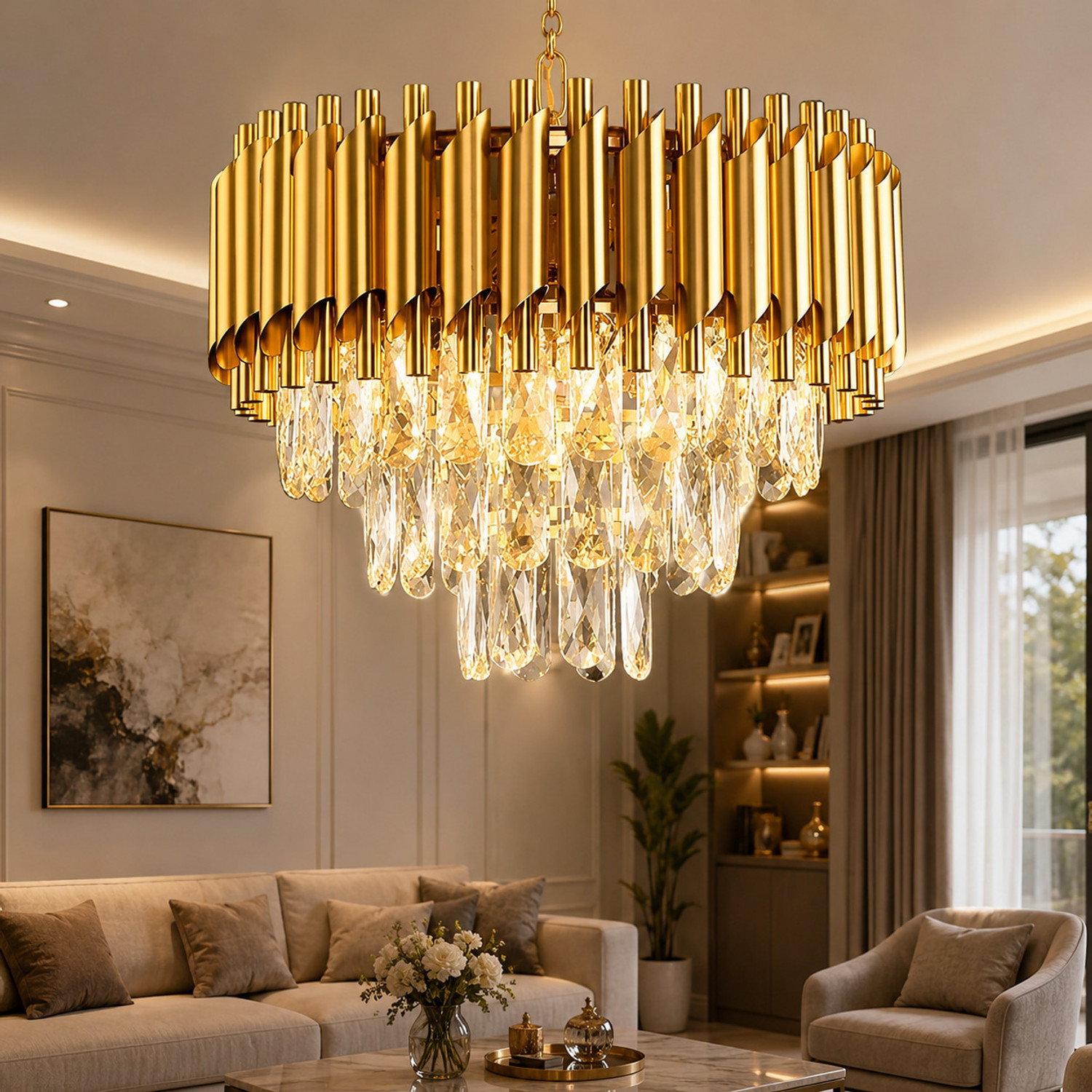 Image of SHRESHTHA Chandelier Ceiling Lamp