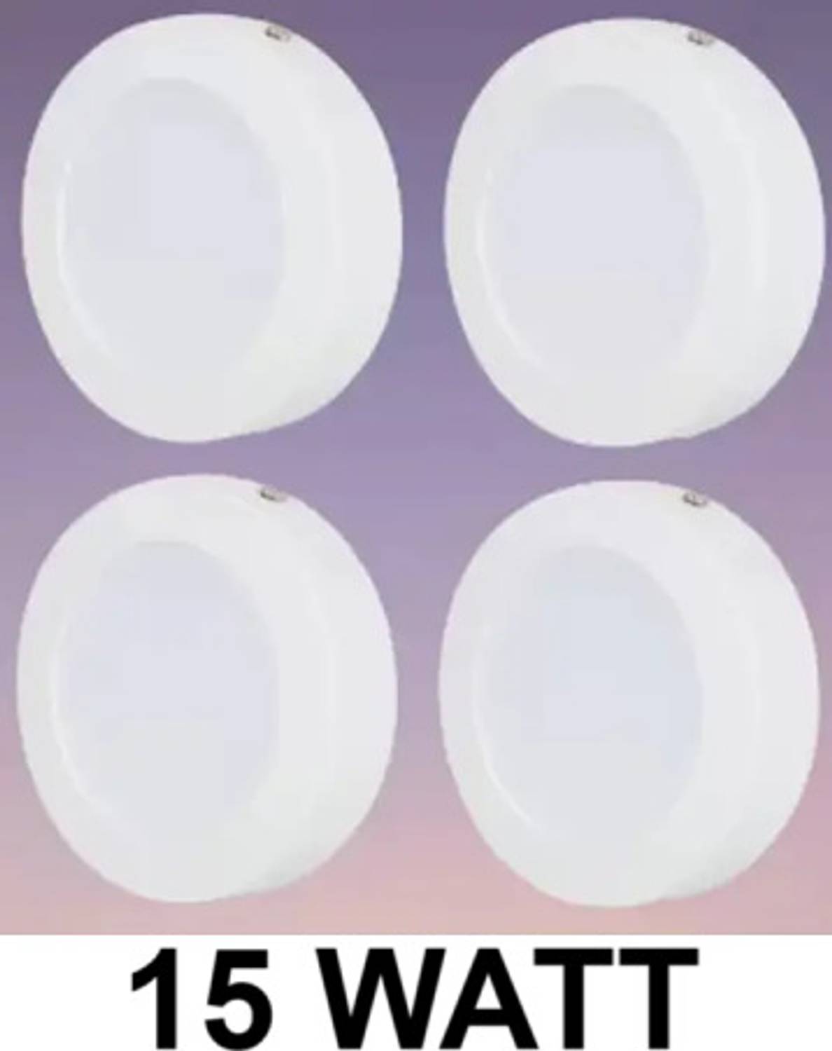 Brightstar LED 15Watt CBL Round Surface Down Light White Pack of 4 Recessed Ceiling Light Ceiling Lamp
