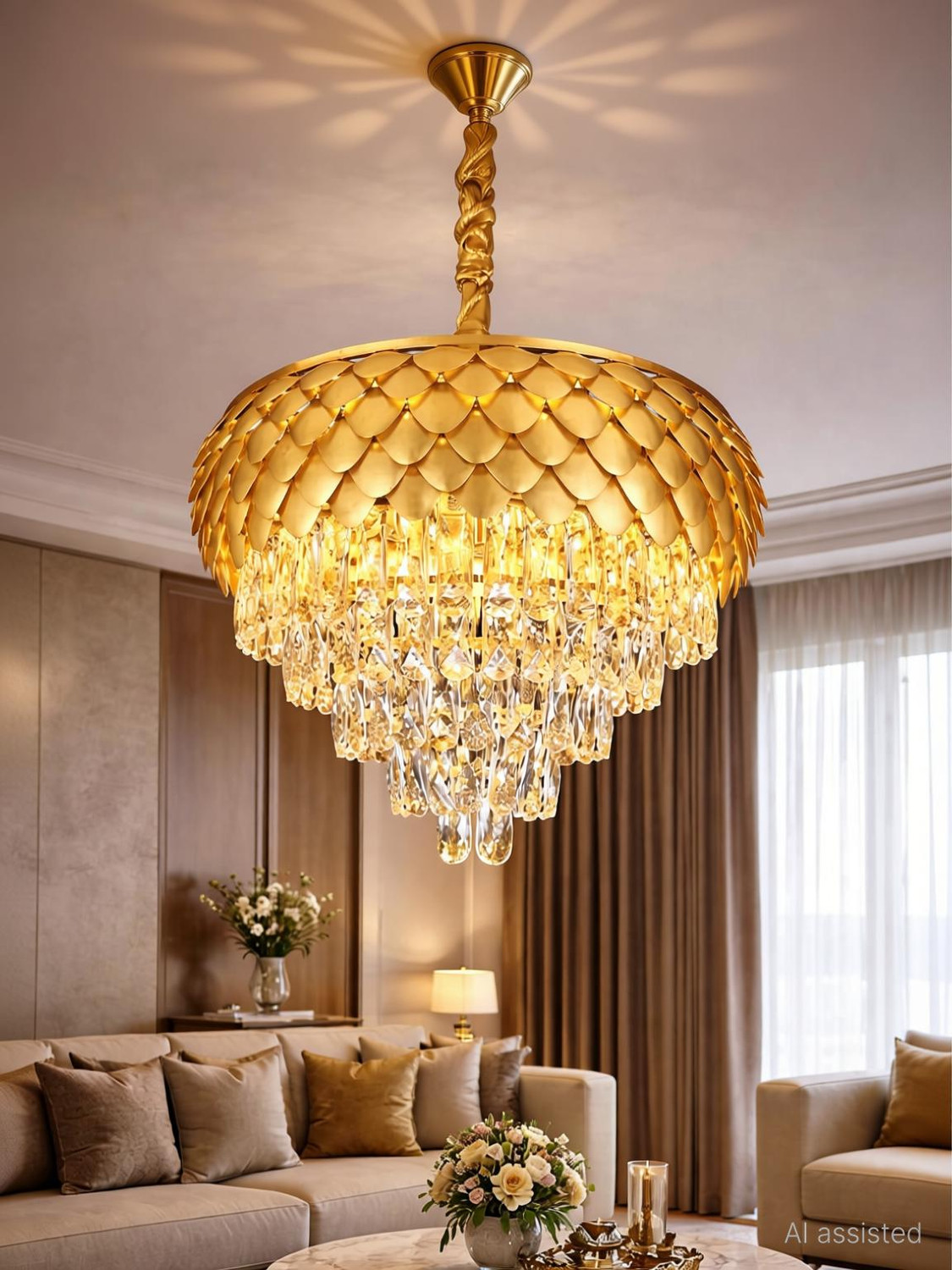 Image of Aphrodite Chandelier Ceiling Lamp
