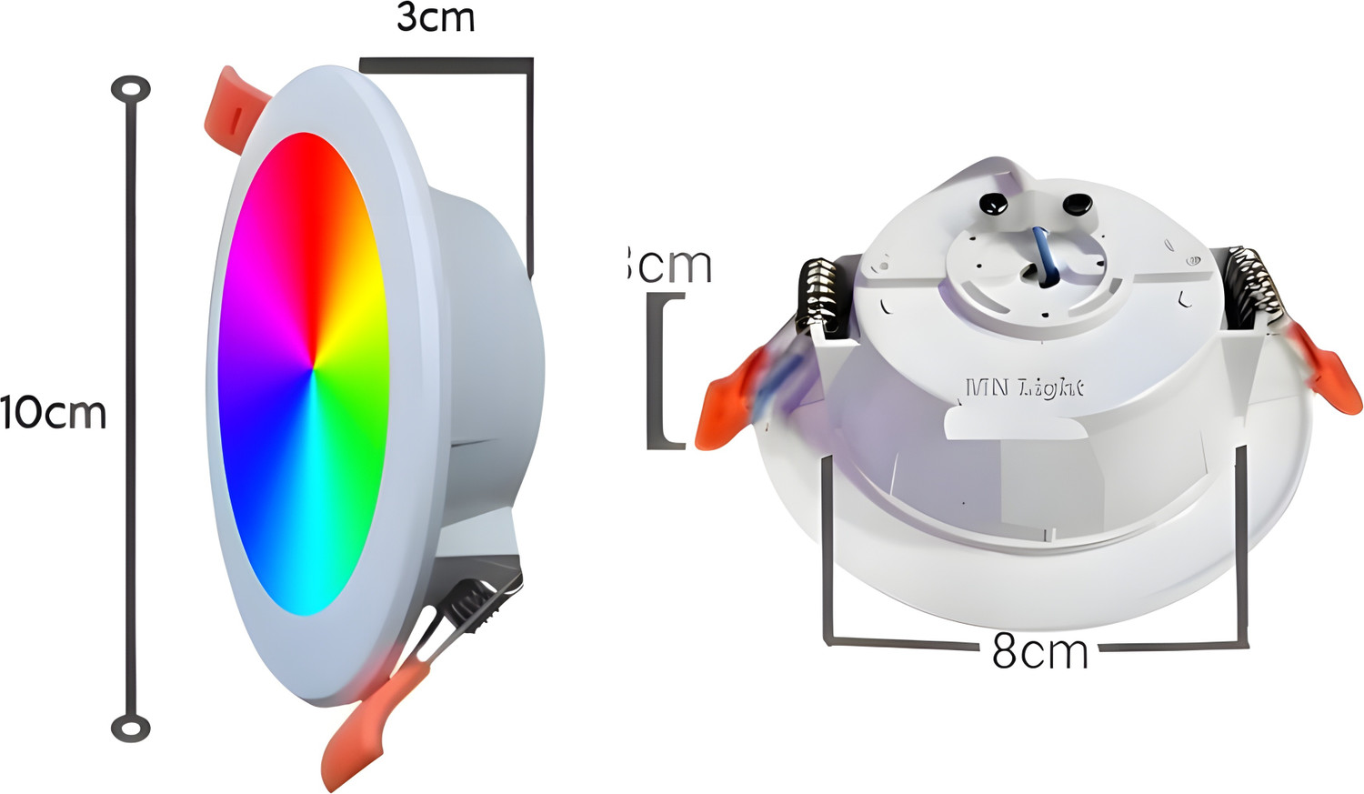 Image of MNLight 9 watt maxa model Down Light pack of Dm-8 Ceiling Light Ceiling Lamp (Multicolor)