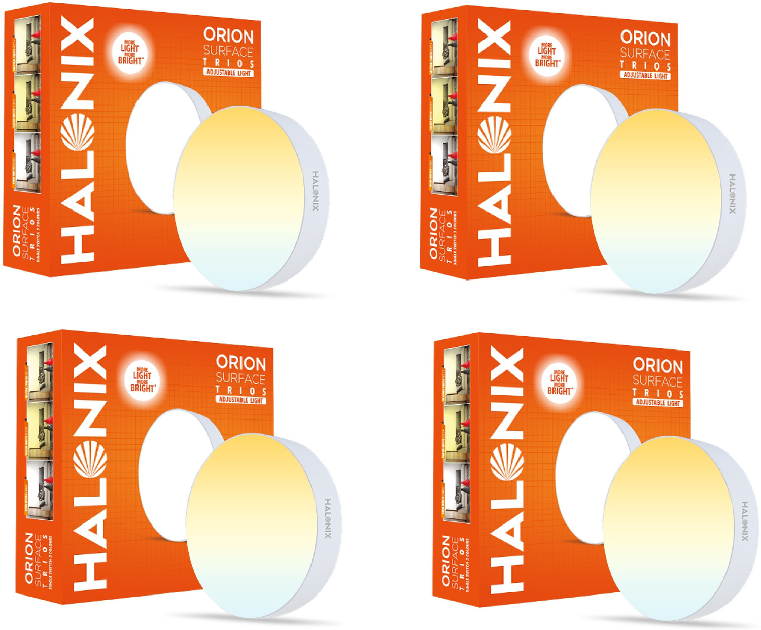 Image of HALONIX 15W Orion 3-in-1 Color changing Surface Ceiling Light Ceiling Lamp