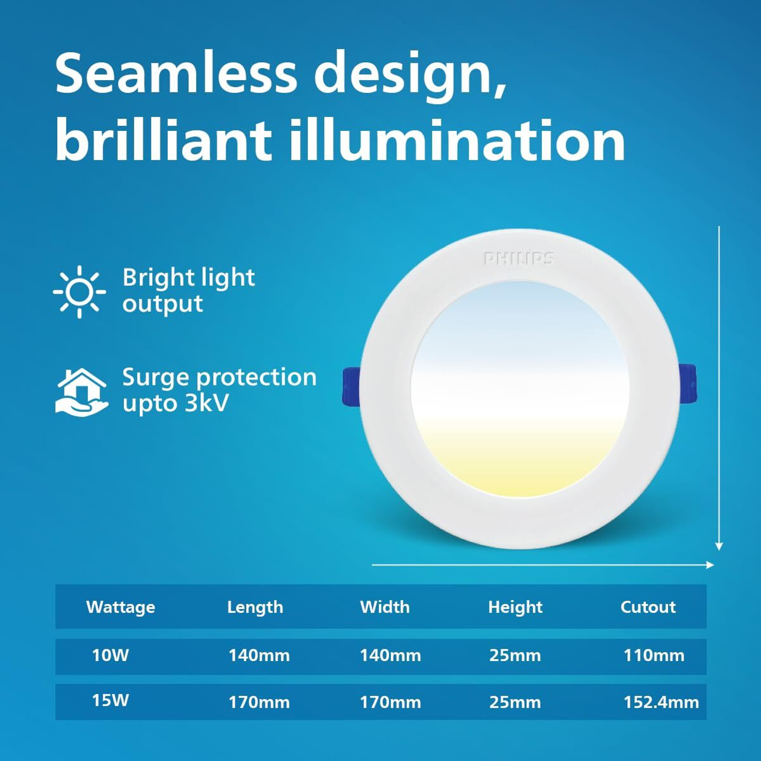 Image of PHILIPS PHILIPS 15W 3in1 AstraGlow Round LED Panel Light Ceiling Light Ceiling Lamp