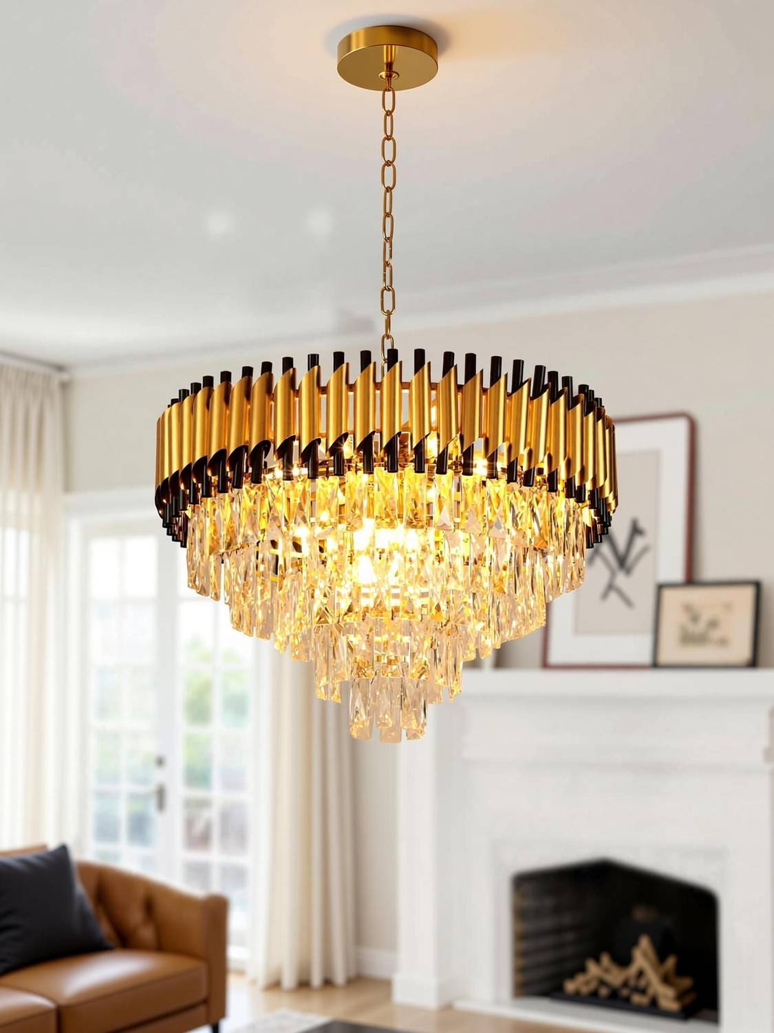 TRIXY 600MM-GB Chandelier Ceiling Lamp Price in India - Buy TRIXY