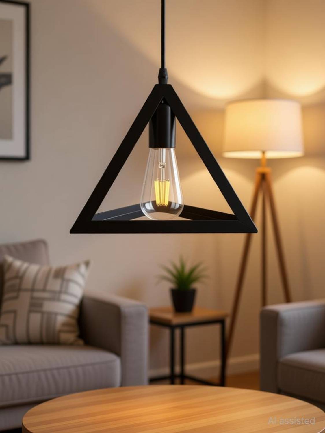 Areezo Black Design Hanging Pendant Ceiling Light Traditional Home,Dining Room,Bedroom,Living Room,Office Décor(Bulb not included) Pendant Lamp Ceiling Lamp