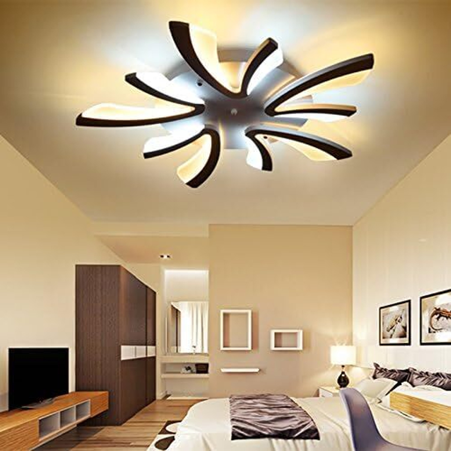 Image of Shri Mahal Antiques Dimmable, Living Room Lamp with Remote Control Ceiling Light Ceiling Lamp