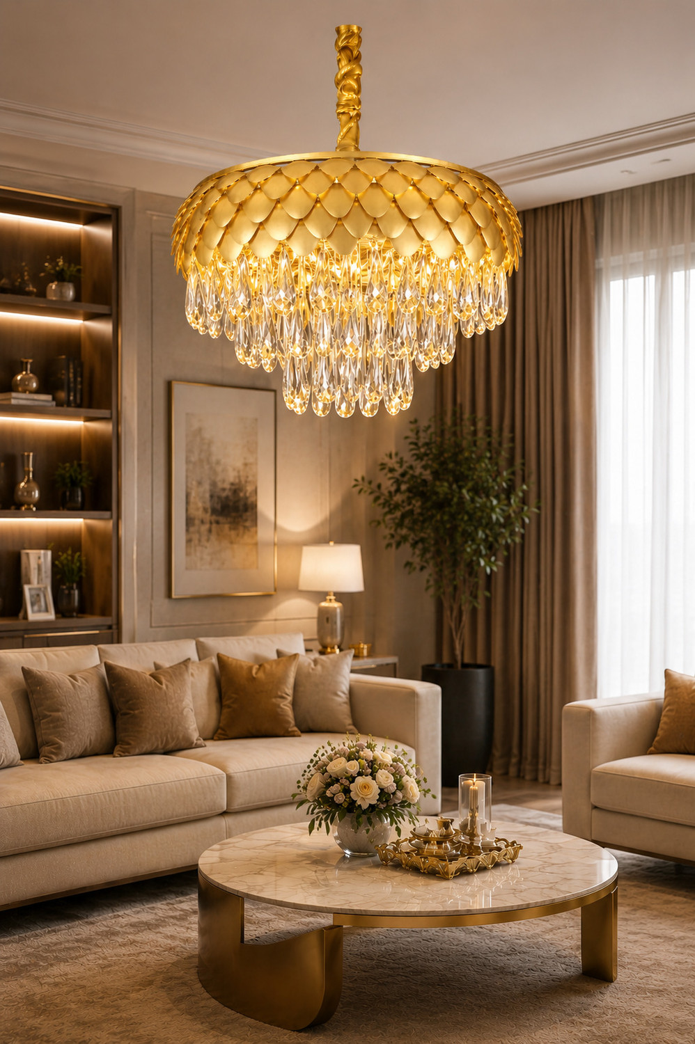 Image of Aphrodite Chandelier Ceiling Lamp