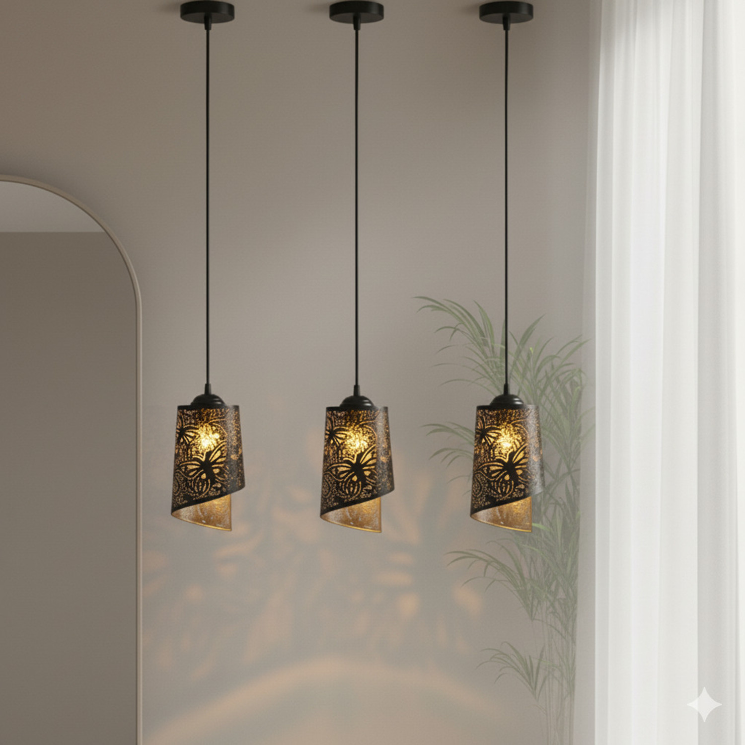 Image of DECORLIA EMPORIO Combo of 4 Pendants Ceiling Lamp