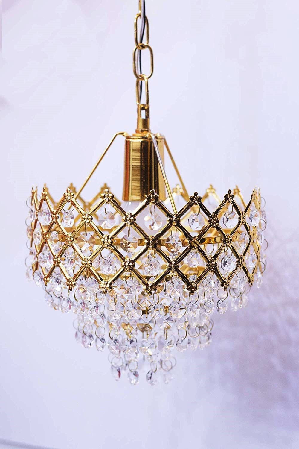 Image of VAGalleryKing Decorative Crystal Hanging Light Pendant Lamp Ceiling Lamp